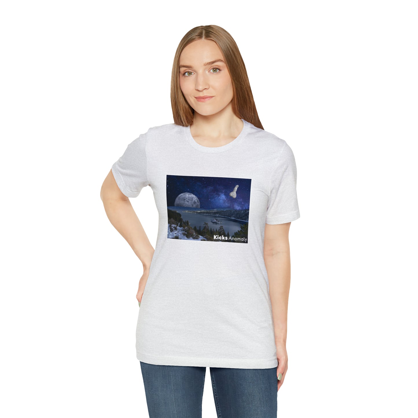 Jersey Short Sleeve Tee - Kicks Anomaly Moon Design