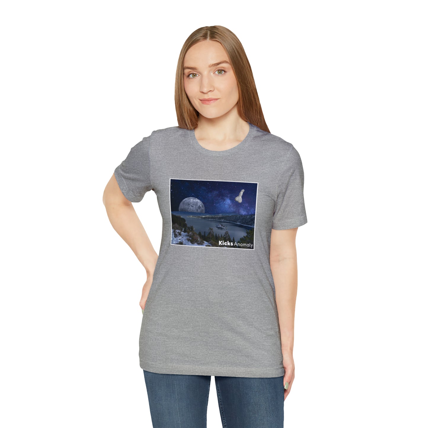 Jersey Short Sleeve Tee - Kicks Anomaly Moon Design