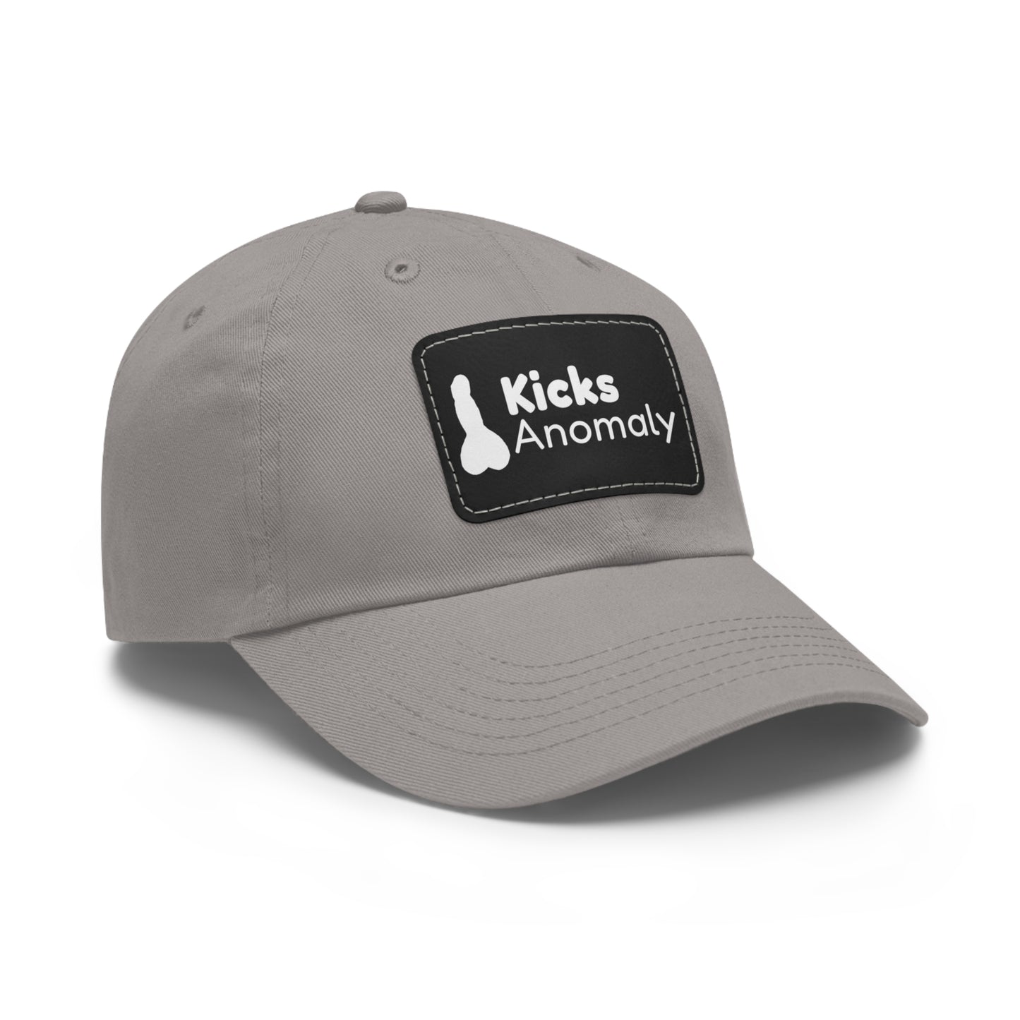 Dad Hat with Faux Leather Patch - Kicks Anomaly Logo