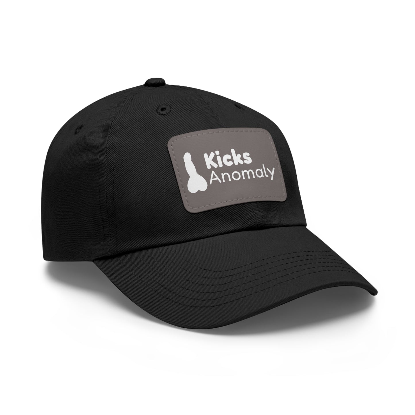 Dad Hat with Faux Leather Patch - Kicks Anomaly Logo