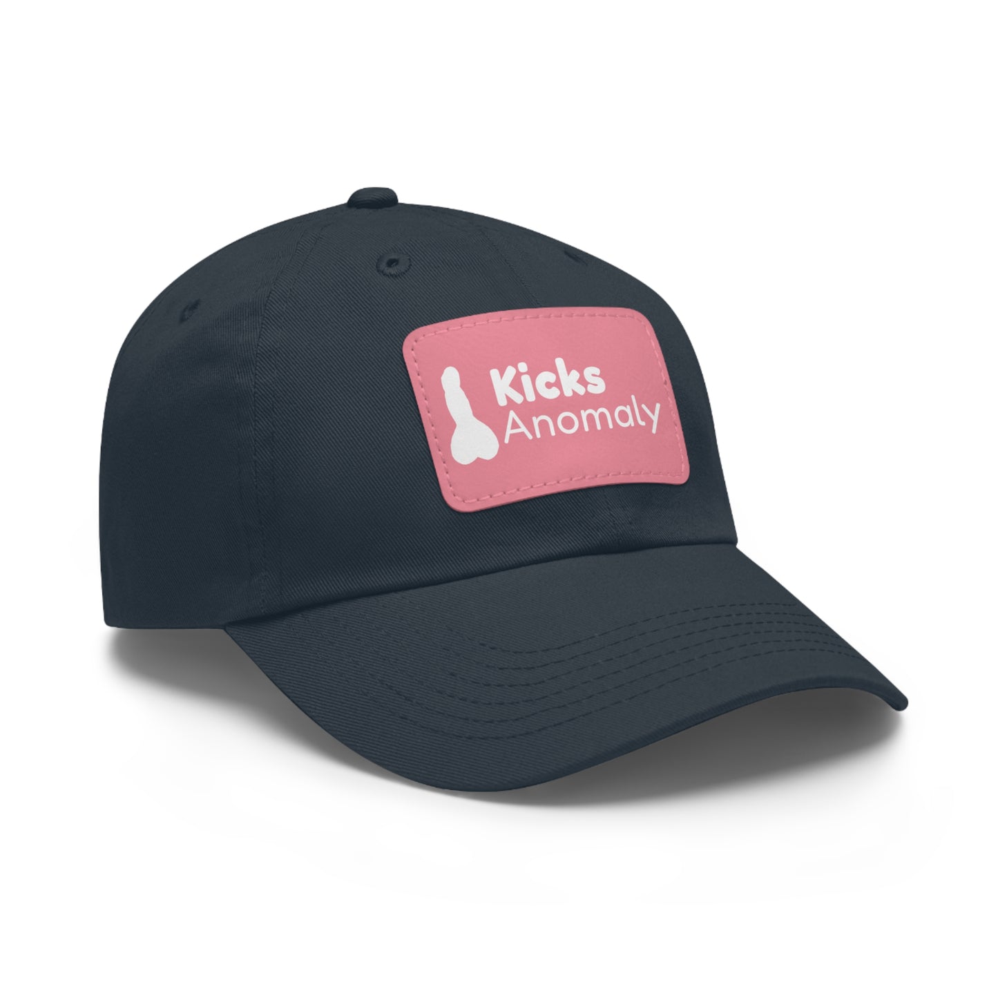Dad Hat with Faux Leather Patch - Kicks Anomaly Logo