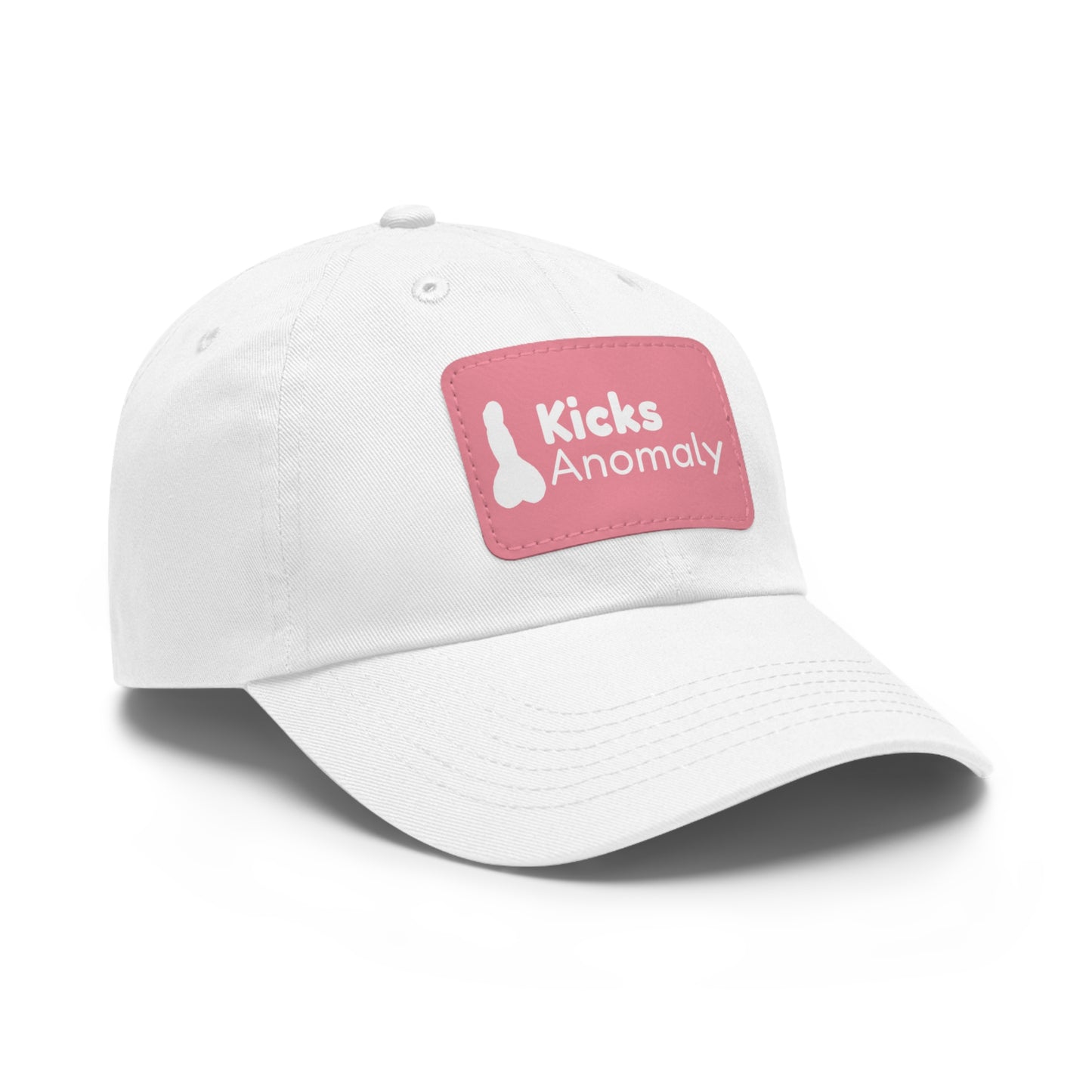 Dad Hat with Faux Leather Patch - Kicks Anomaly Logo