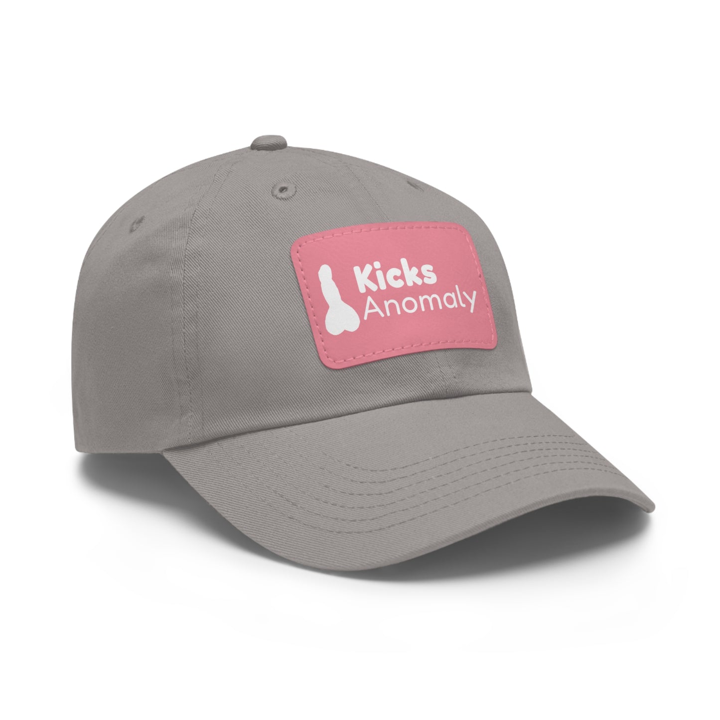 Dad Hat with Faux Leather Patch - Kicks Anomaly Logo