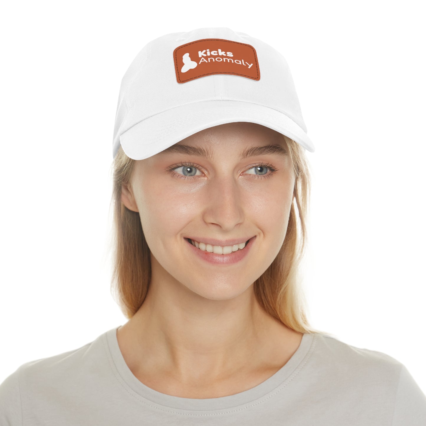 Dad Hat with Faux Leather Patch - Kicks Anomaly Logo