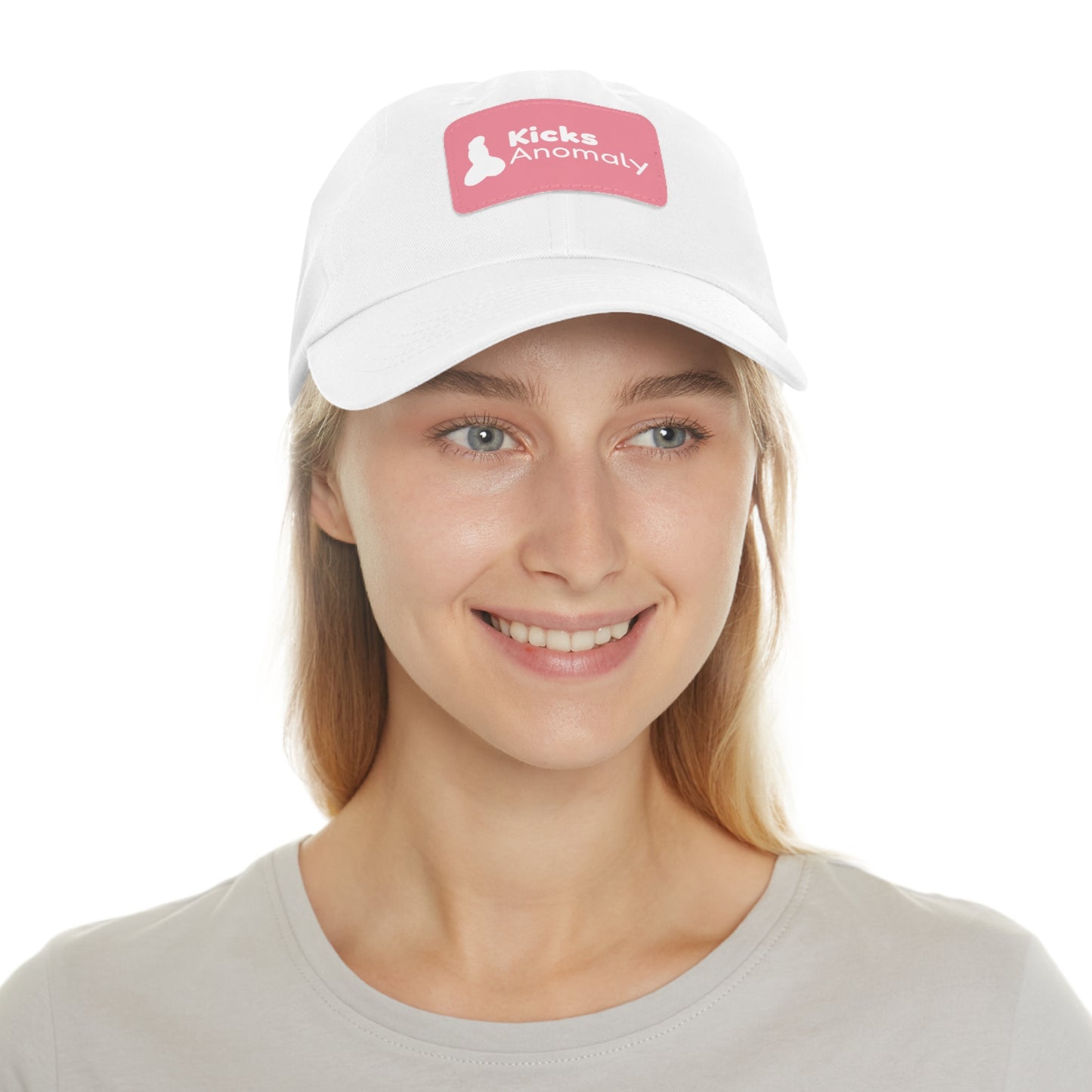Dad Hat with Faux Leather Patch - Kicks Anomaly Logo