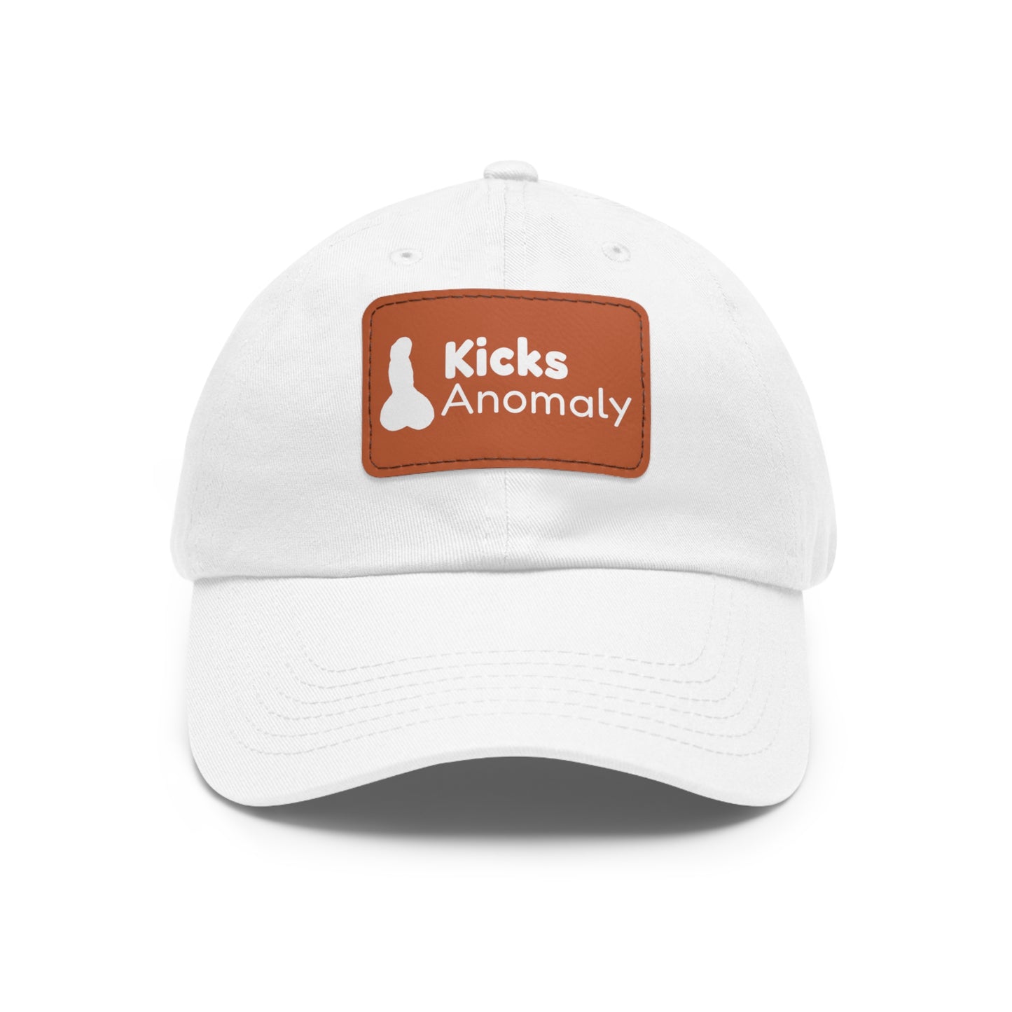 Dad Hat with Faux Leather Patch - Kicks Anomaly Logo