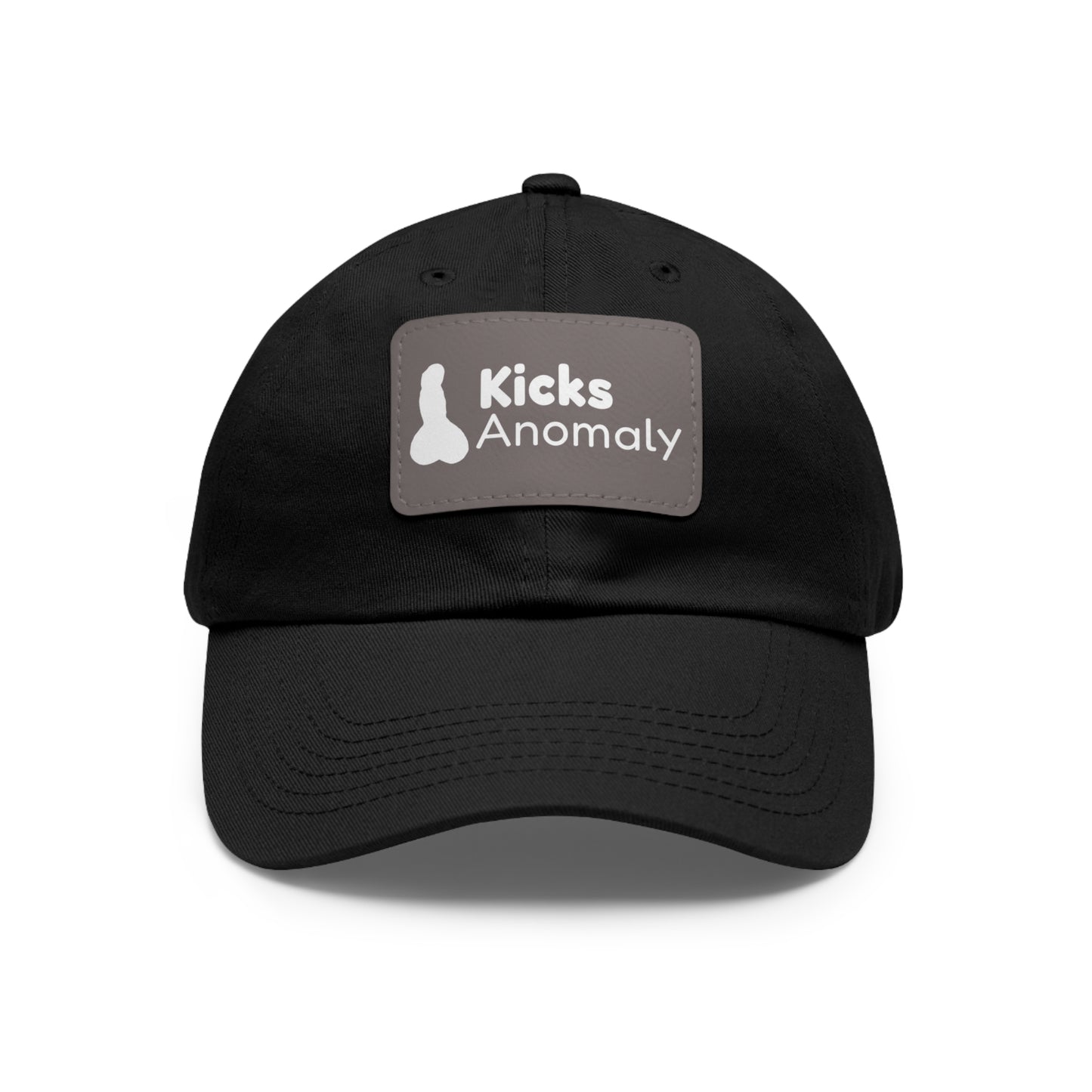 Dad Hat with Faux Leather Patch - Kicks Anomaly Logo