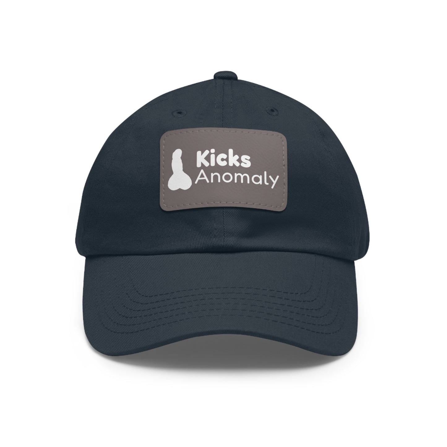 Dad Hat with Faux Leather Patch - Kicks Anomaly Logo
