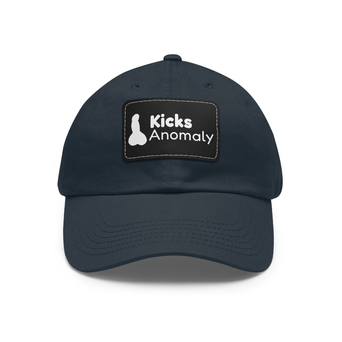 Dad Hat with Faux Leather Patch - Kicks Anomaly Logo