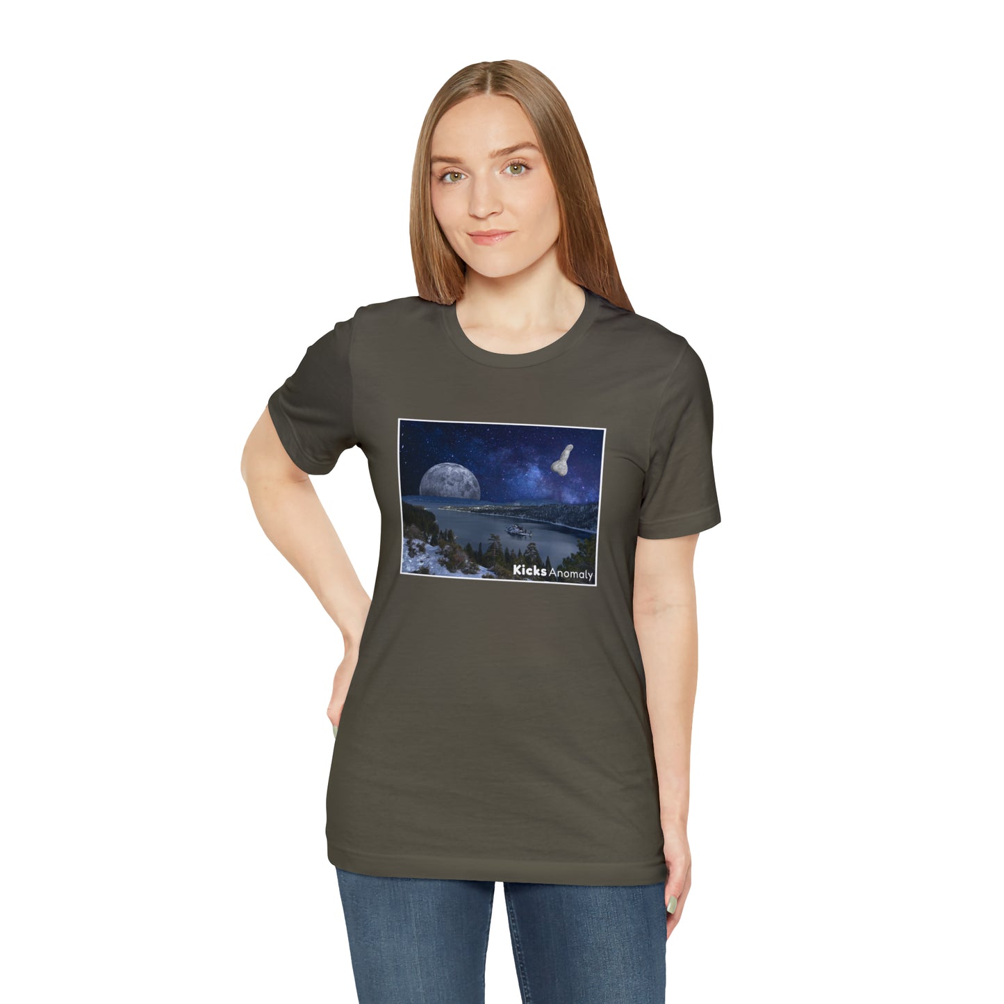 Jersey Short Sleeve Tee - Kicks Anomaly Moon Design