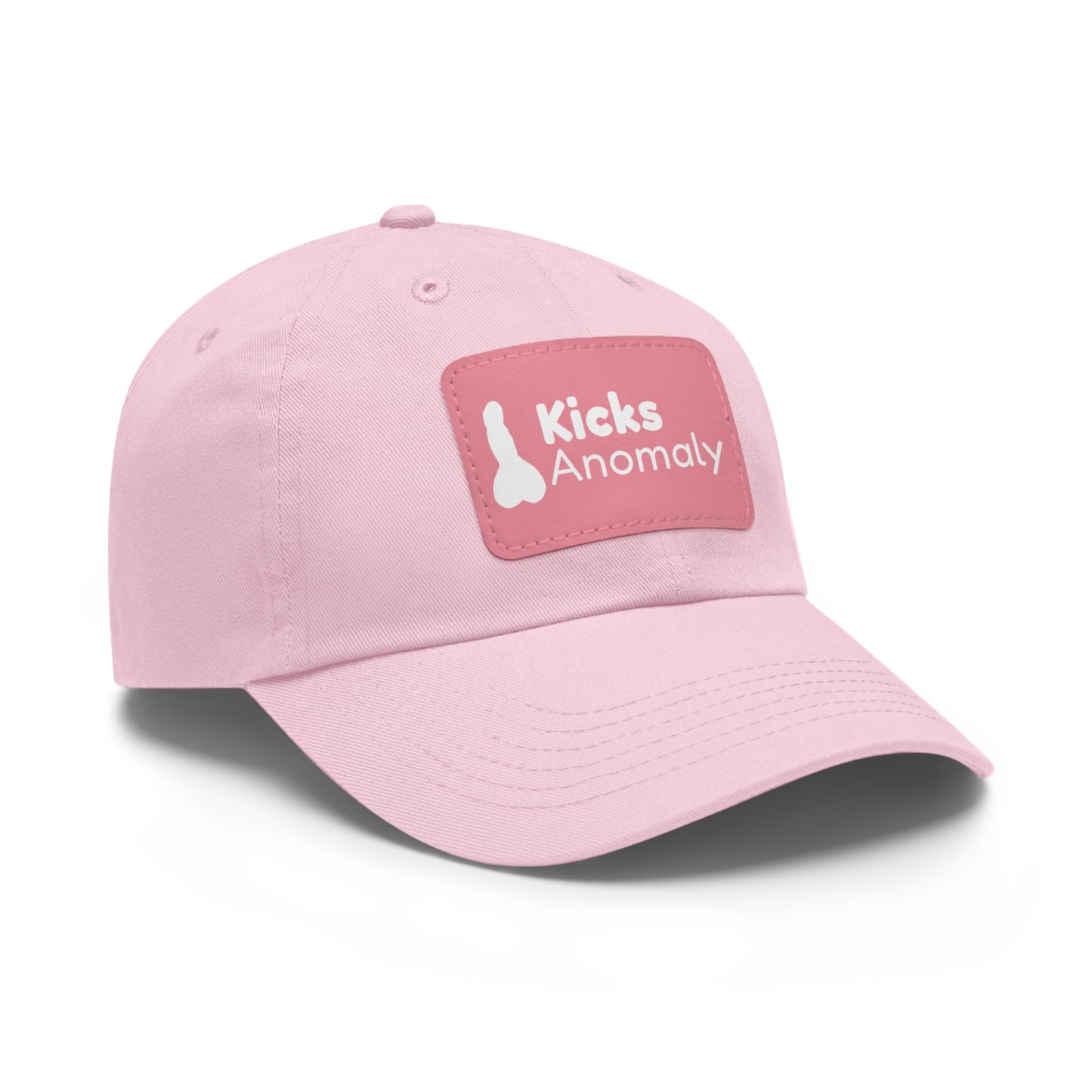 Dad Hat with Faux Leather Patch - Kicks Anomaly Logo
