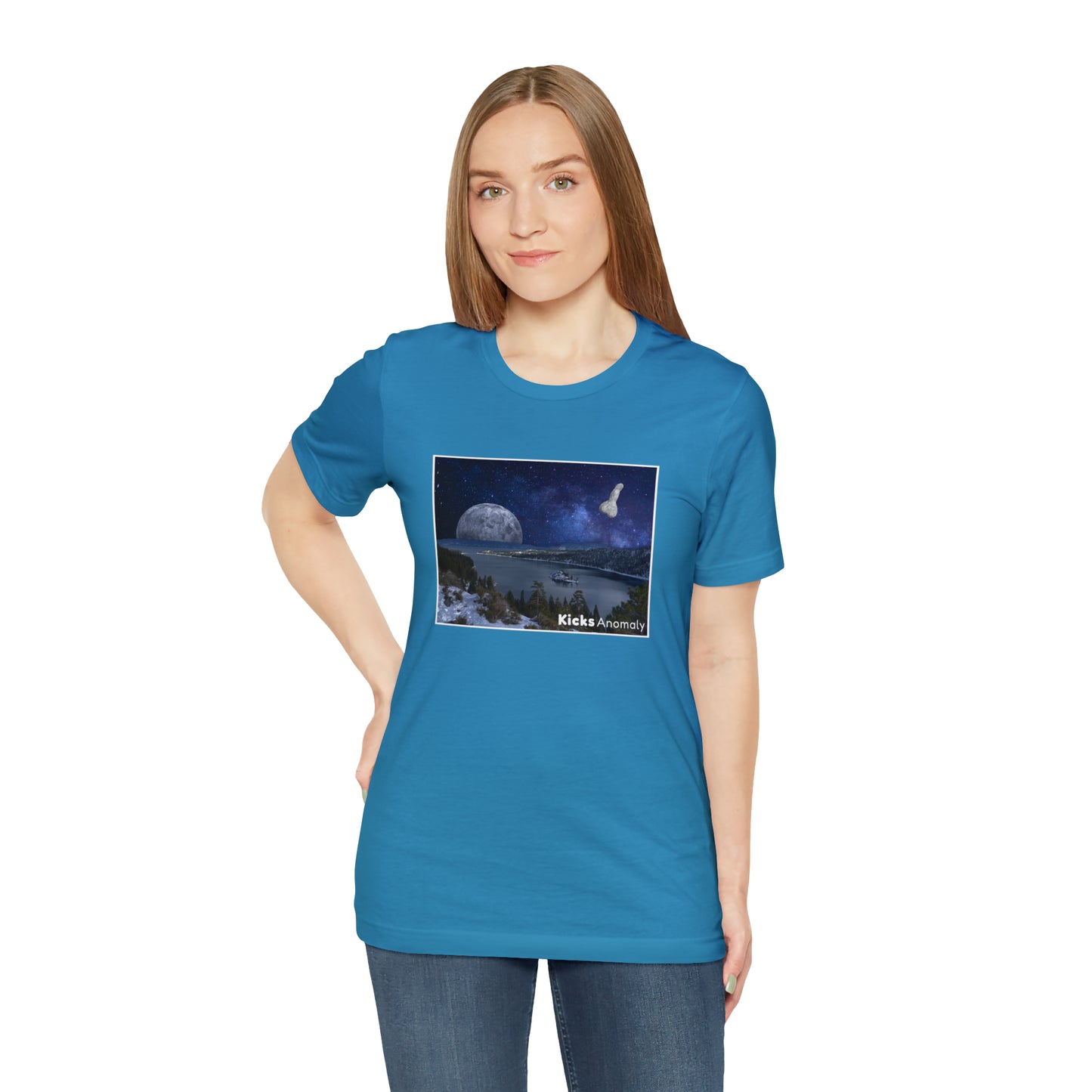 Jersey Short Sleeve Tee - Kicks Anomaly Moon Design