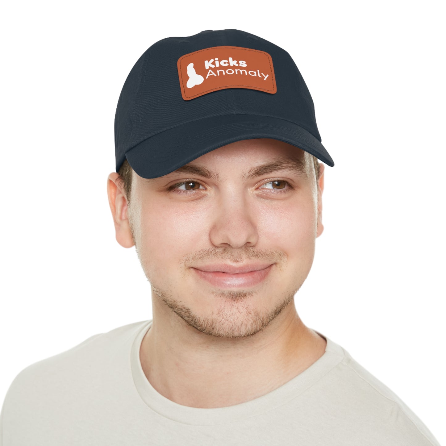 Dad Hat with Faux Leather Patch - Kicks Anomaly Logo