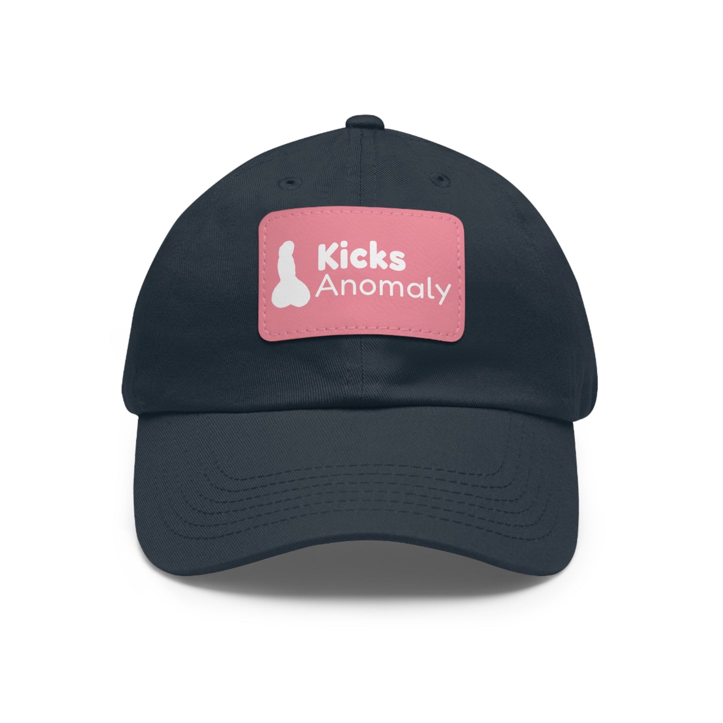 Dad Hat with Faux Leather Patch - Kicks Anomaly Logo