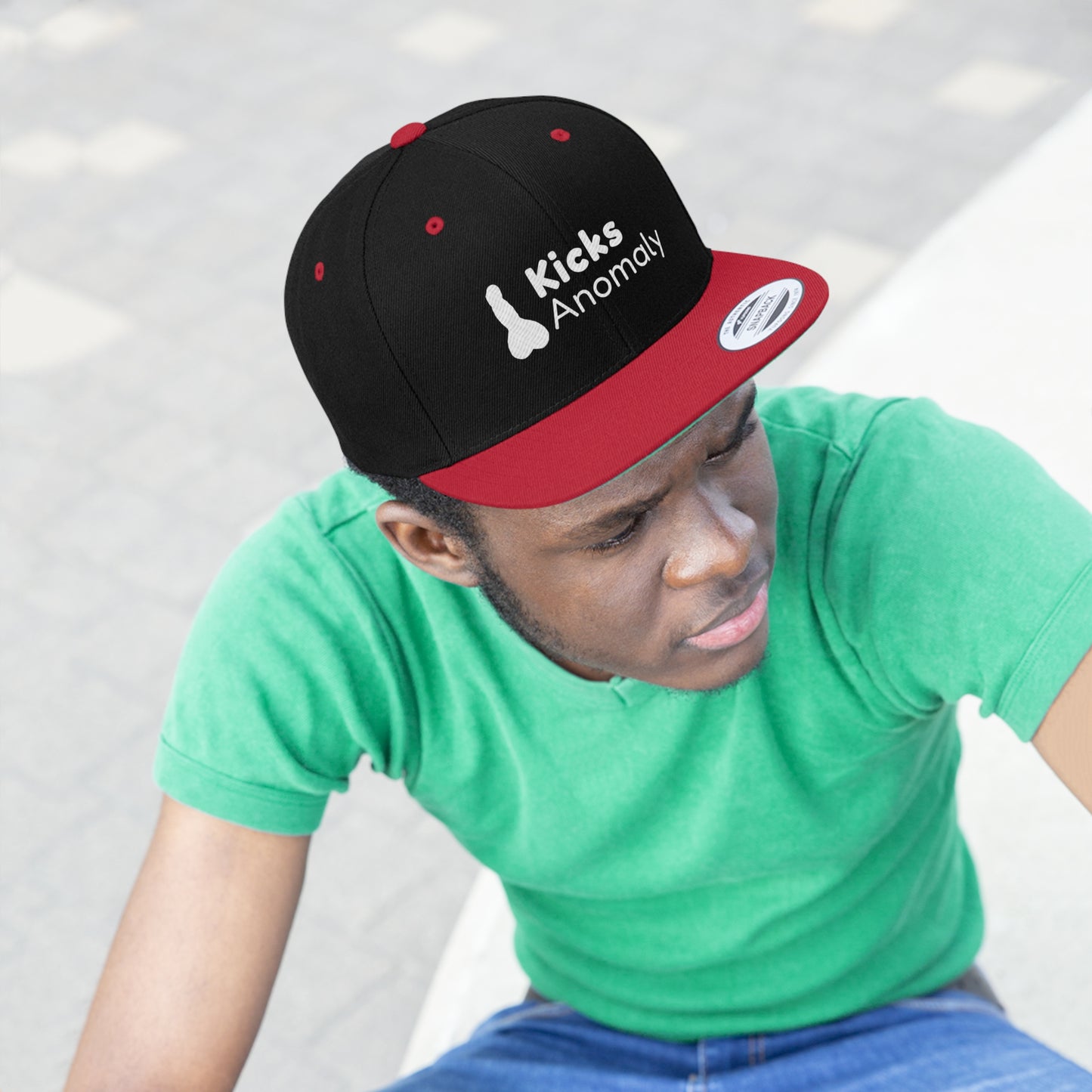Flat Bill Hat - Kicks Anomaly Logo
