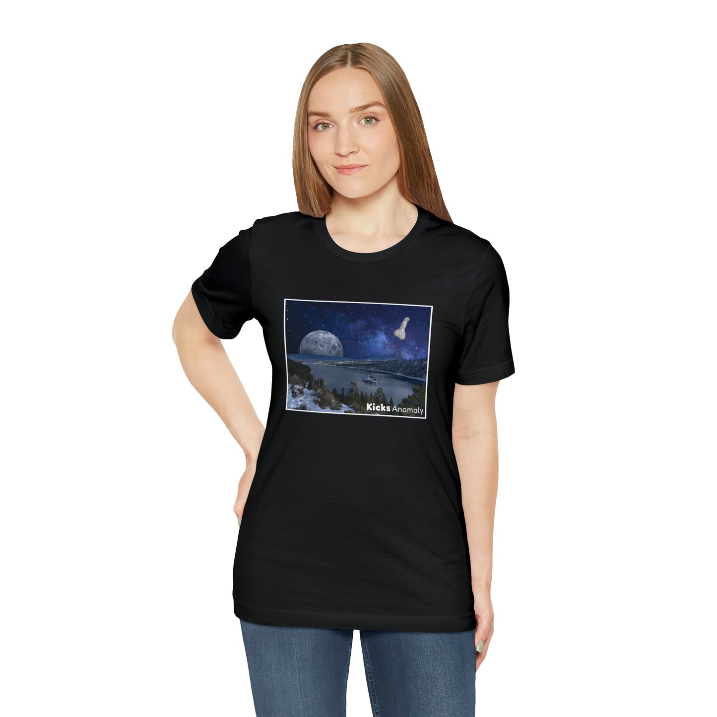 Jersey Short Sleeve Tee - Kicks Anomaly Moon Design