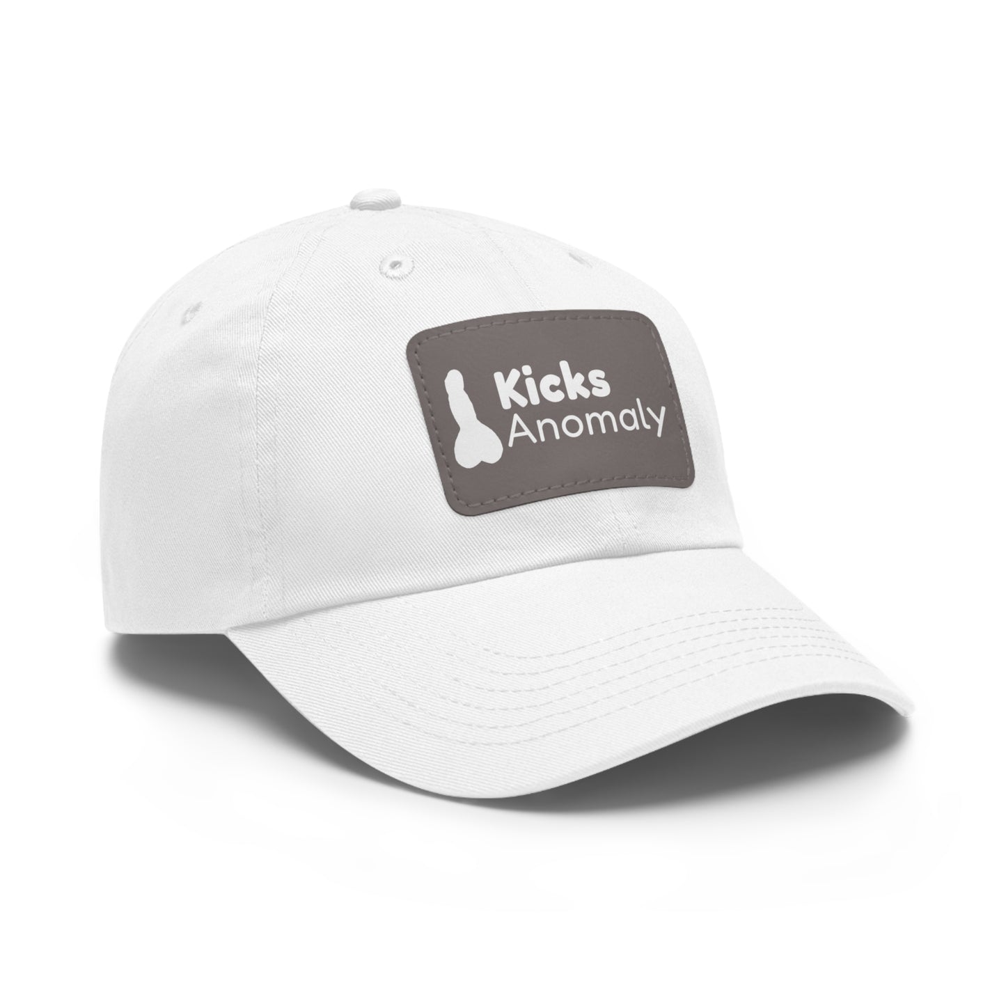 Dad Hat with Faux Leather Patch - Kicks Anomaly Logo