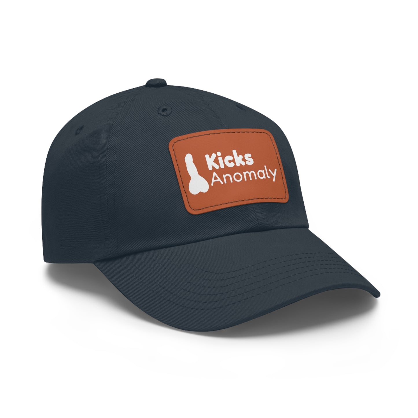 Dad Hat with Faux Leather Patch - Kicks Anomaly Logo