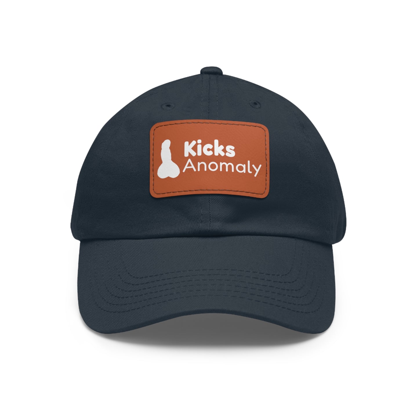 Dad Hat with Faux Leather Patch - Kicks Anomaly Logo