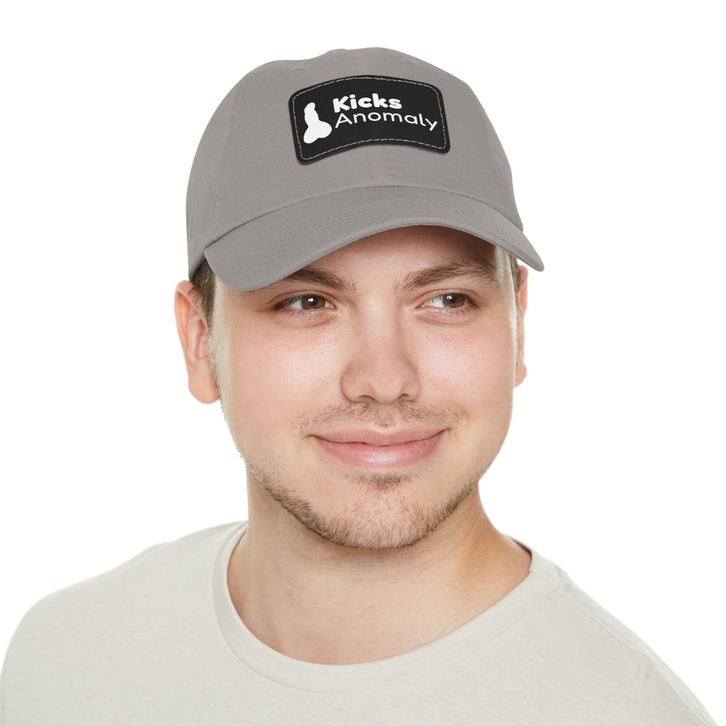 Dad Hat with Faux Leather Patch - Kicks Anomaly Logo