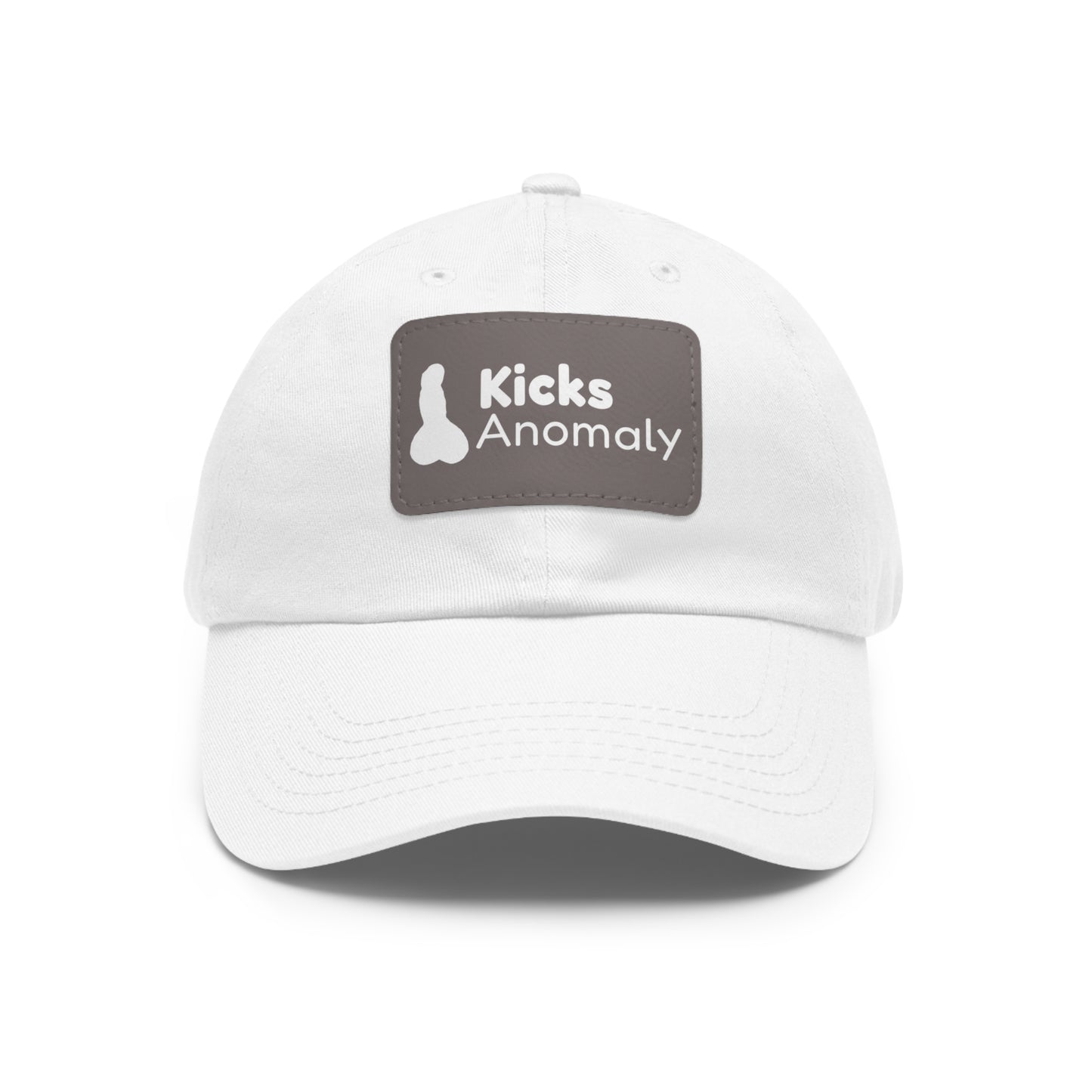 Dad Hat with Faux Leather Patch - Kicks Anomaly Logo