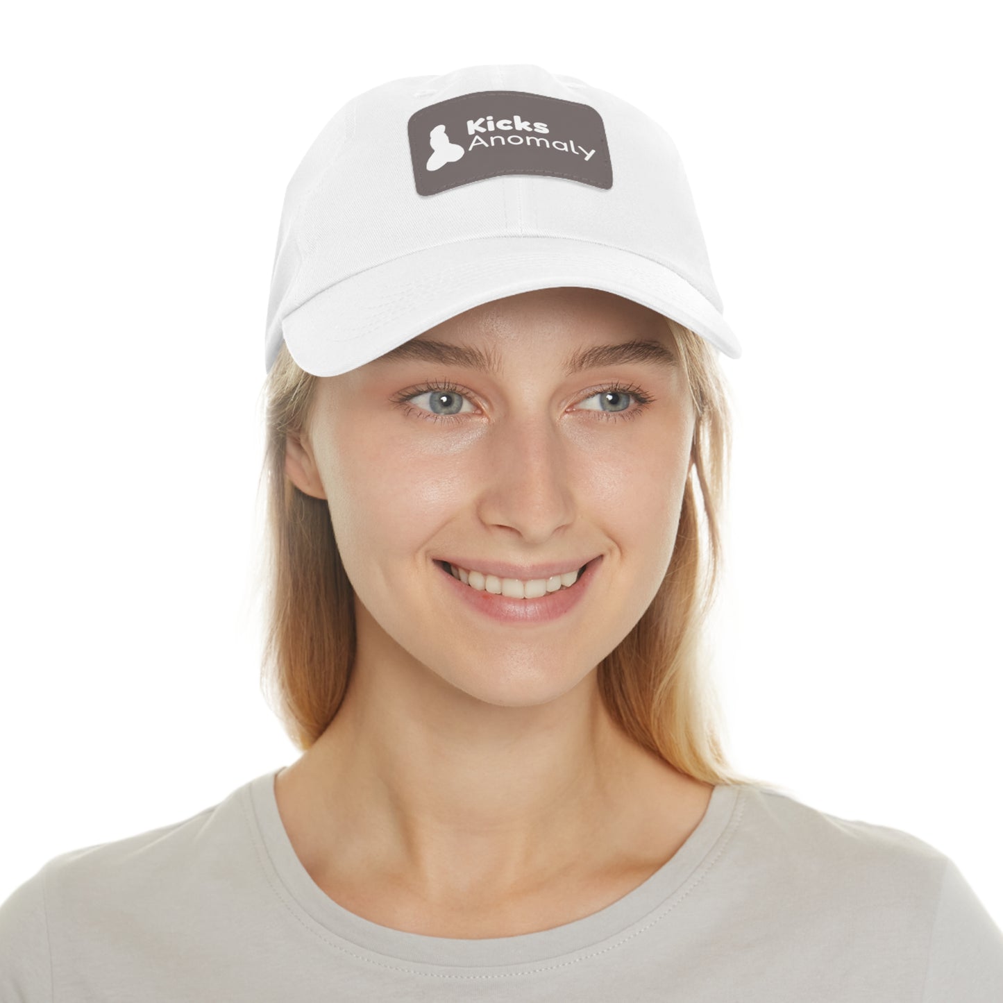 Dad Hat with Faux Leather Patch - Kicks Anomaly Logo