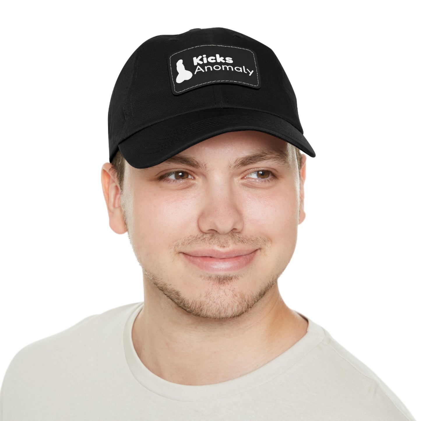 Dad Hat with Faux Leather Patch - Kicks Anomaly Logo