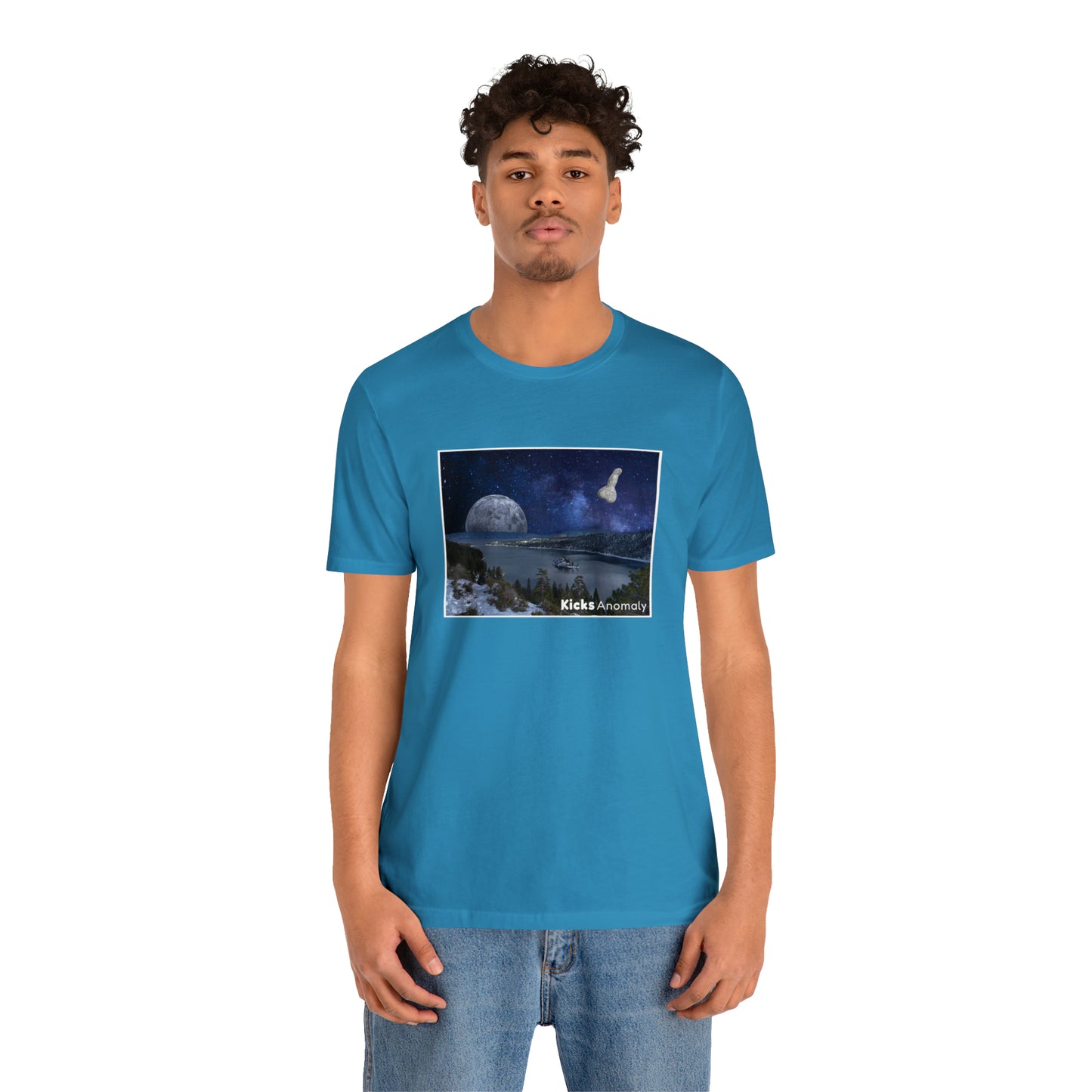 Jersey Short Sleeve Tee - Kicks Anomaly Moon Design