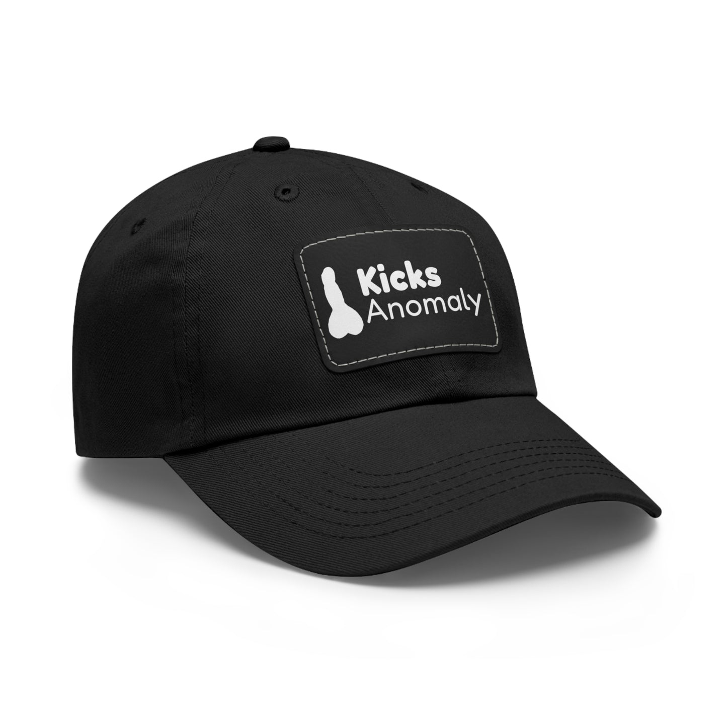 Dad Hat with Faux Leather Patch - Kicks Anomaly Logo