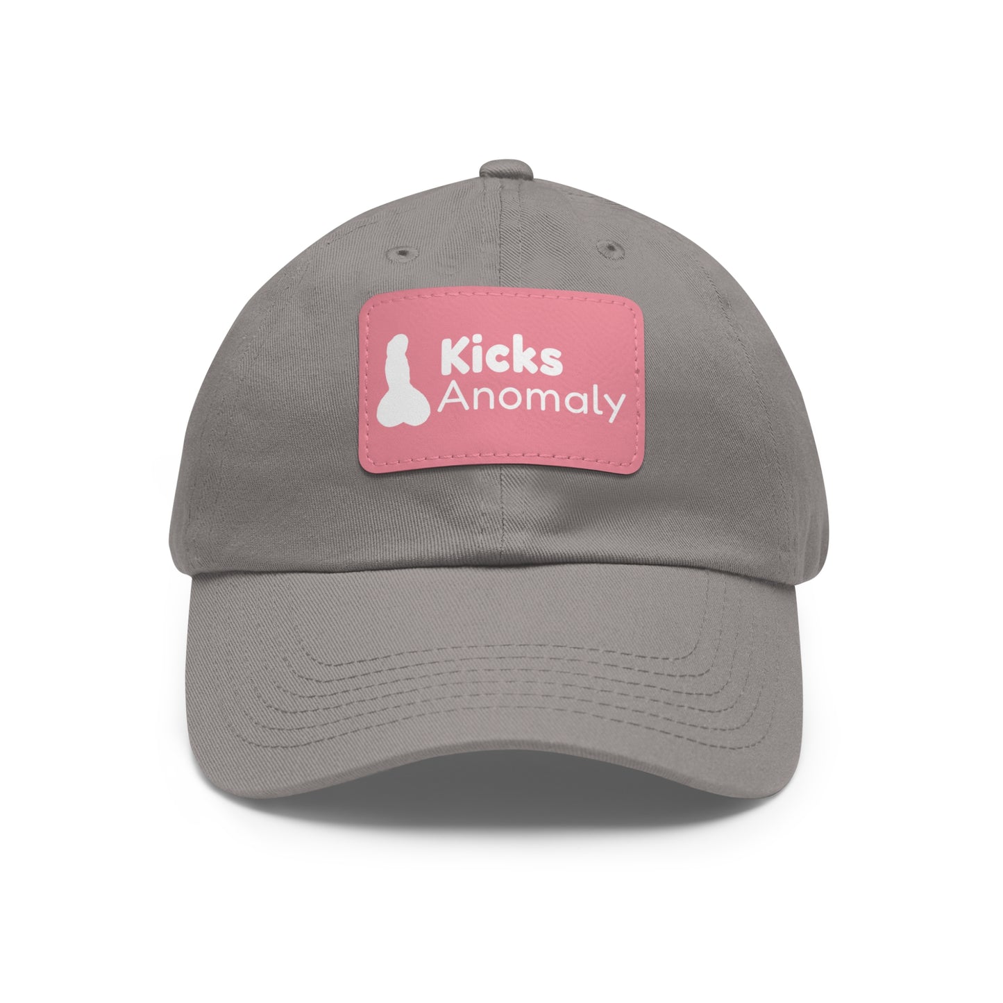 Dad Hat with Faux Leather Patch - Kicks Anomaly Logo