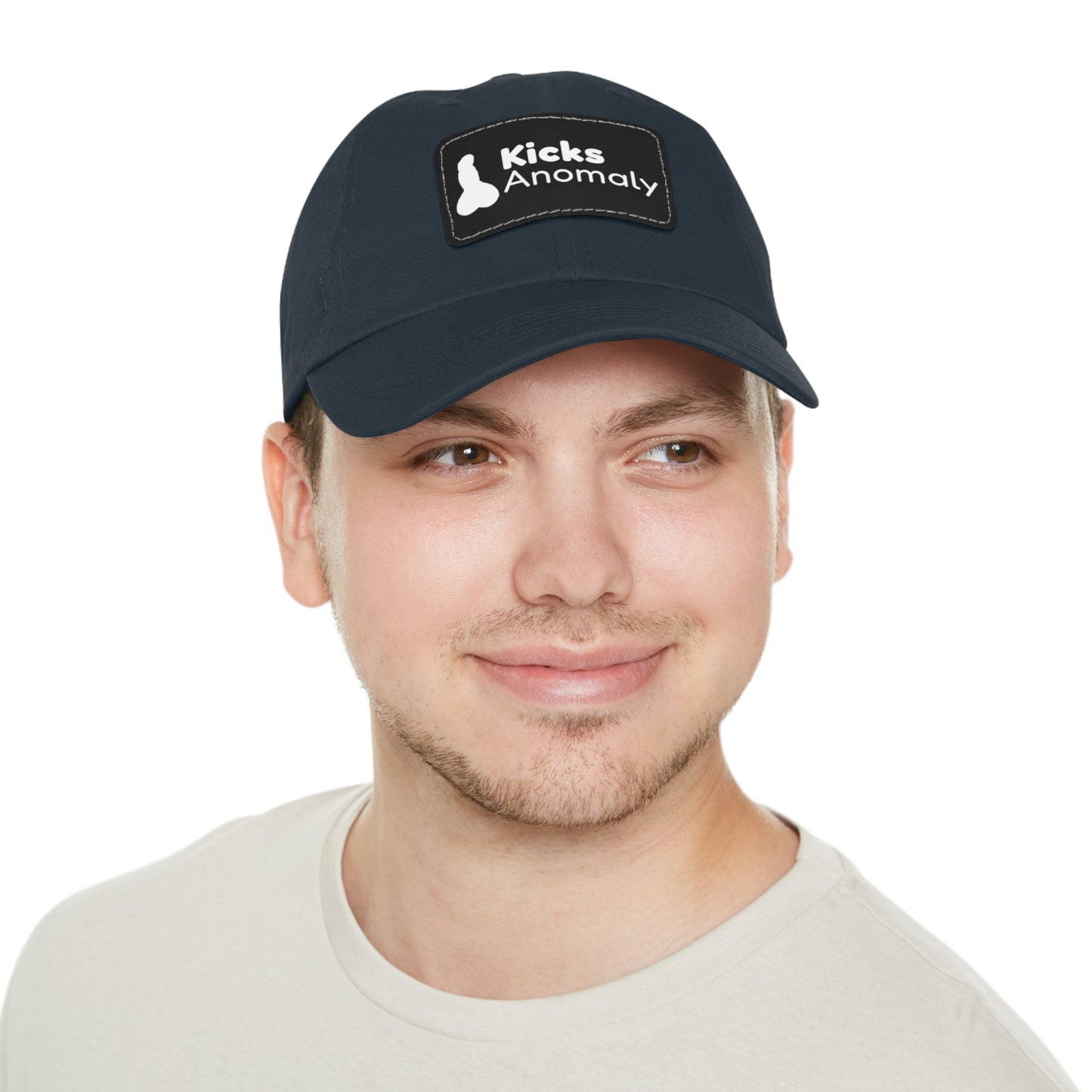 Dad Hat with Faux Leather Patch - Kicks Anomaly Logo