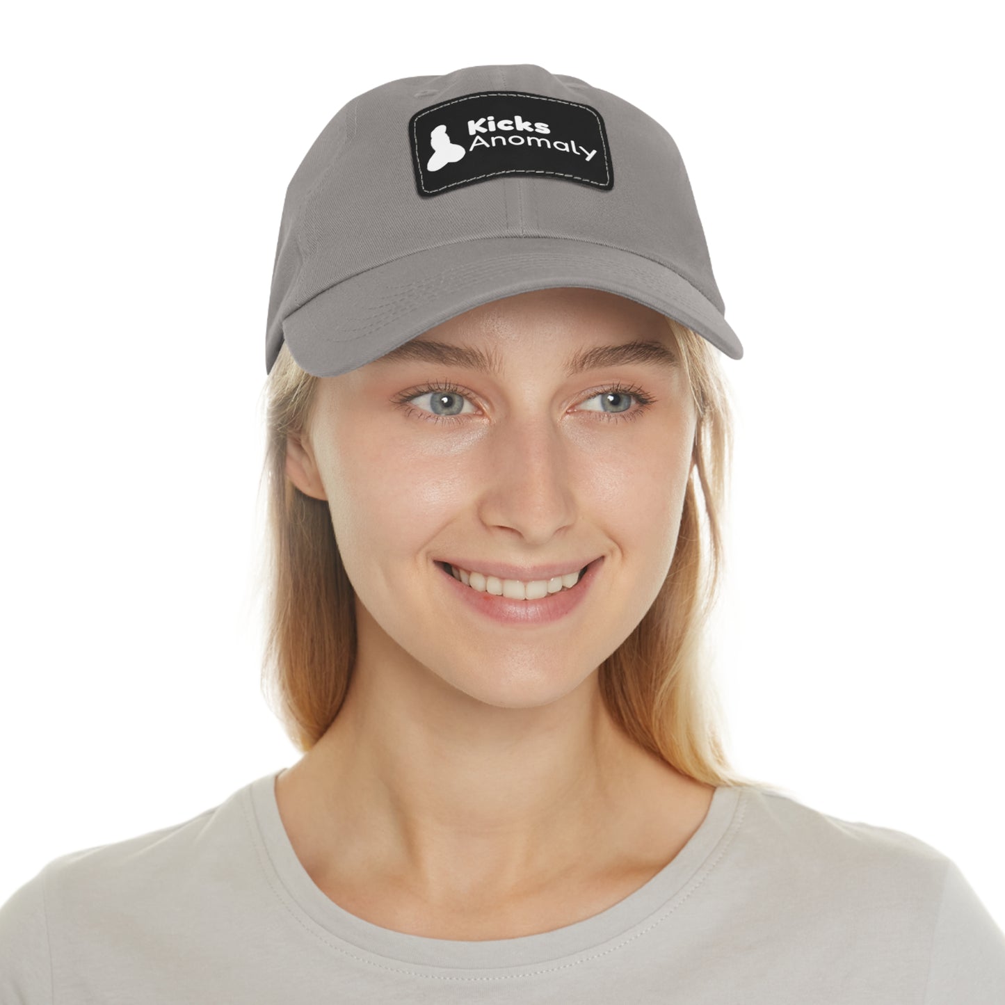 Dad Hat with Faux Leather Patch - Kicks Anomaly Logo