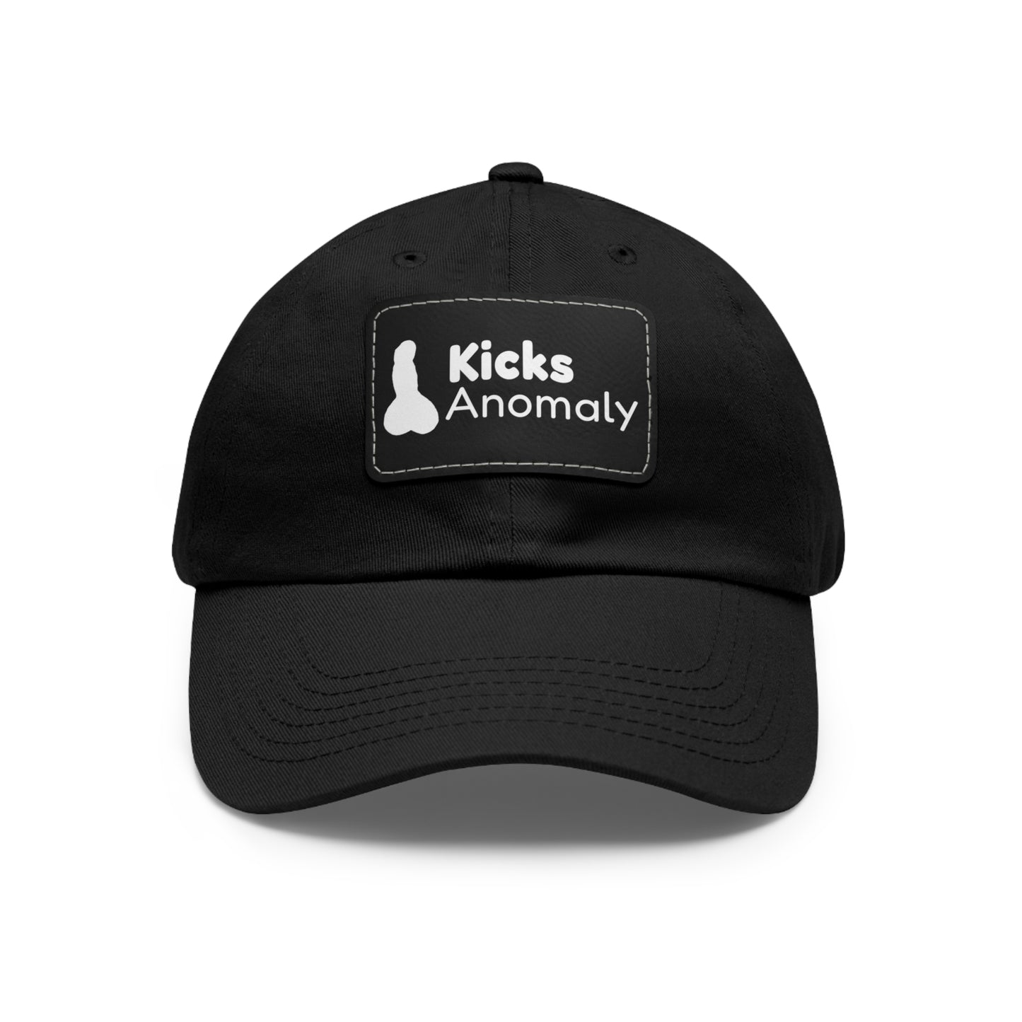 Dad Hat with Faux Leather Patch - Kicks Anomaly Logo