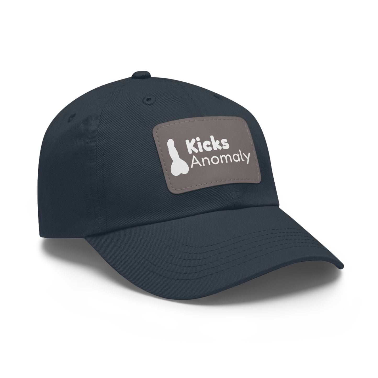 Dad Hat with Faux Leather Patch - Kicks Anomaly Logo