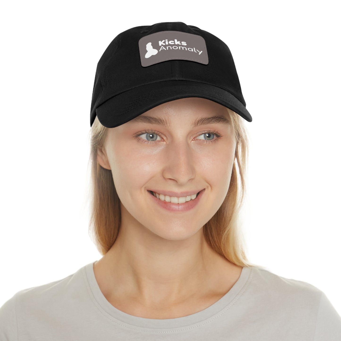 Dad Hat with Faux Leather Patch - Kicks Anomaly Logo