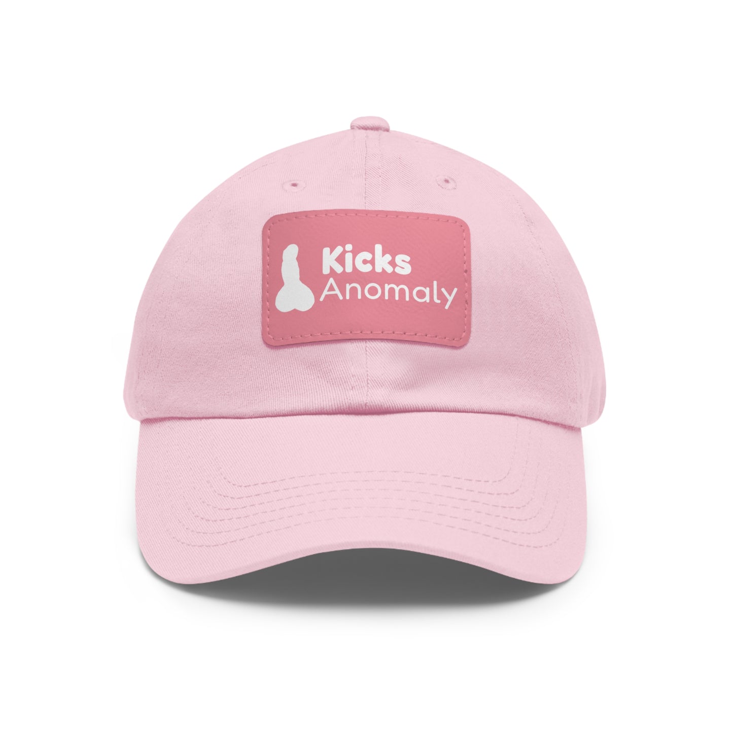 Dad Hat with Faux Leather Patch - Kicks Anomaly Logo