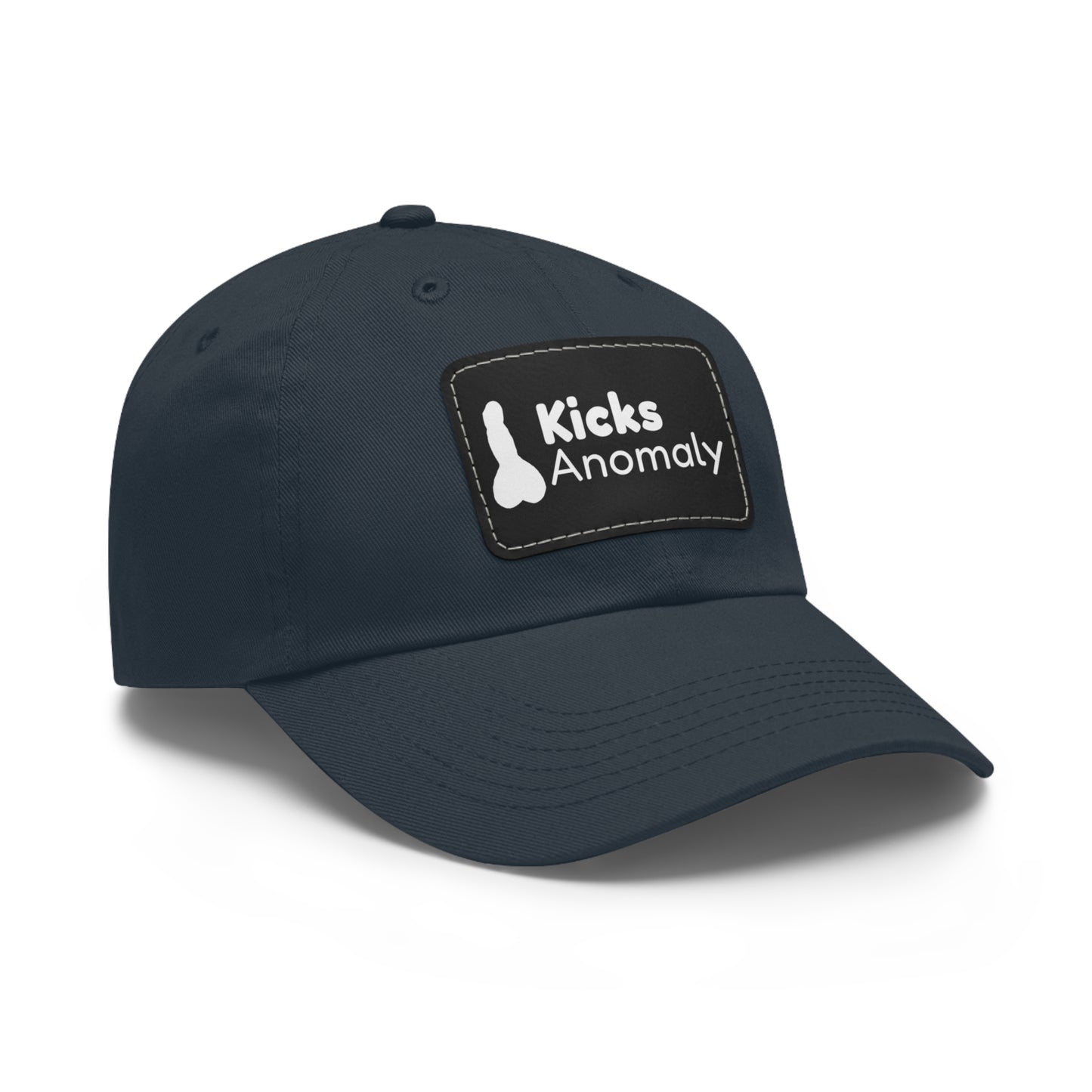 Dad Hat with Faux Leather Patch - Kicks Anomaly Logo