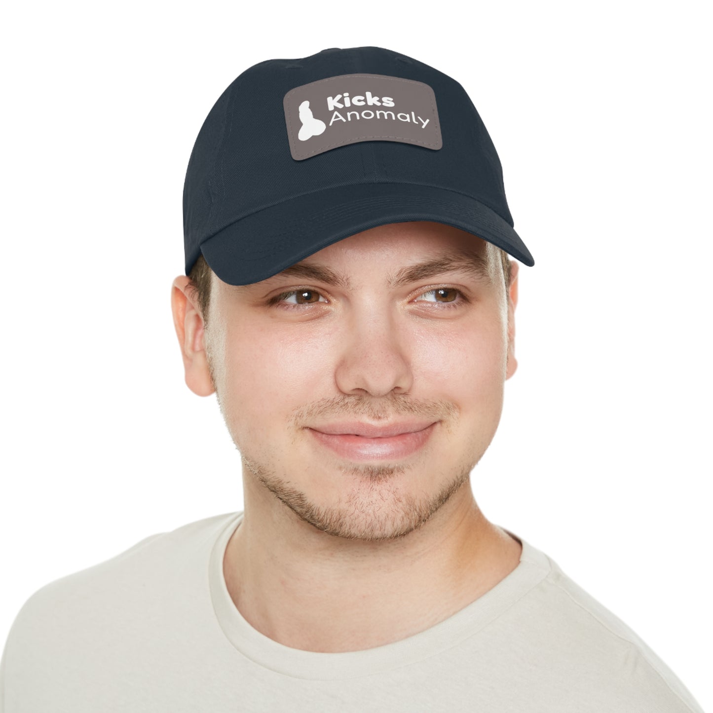Dad Hat with Faux Leather Patch - Kicks Anomaly Logo