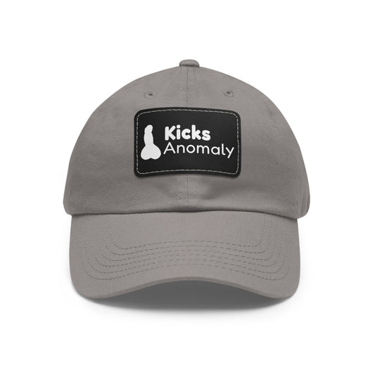 Dad Hat with Faux Leather Patch - Kicks Anomaly Logo