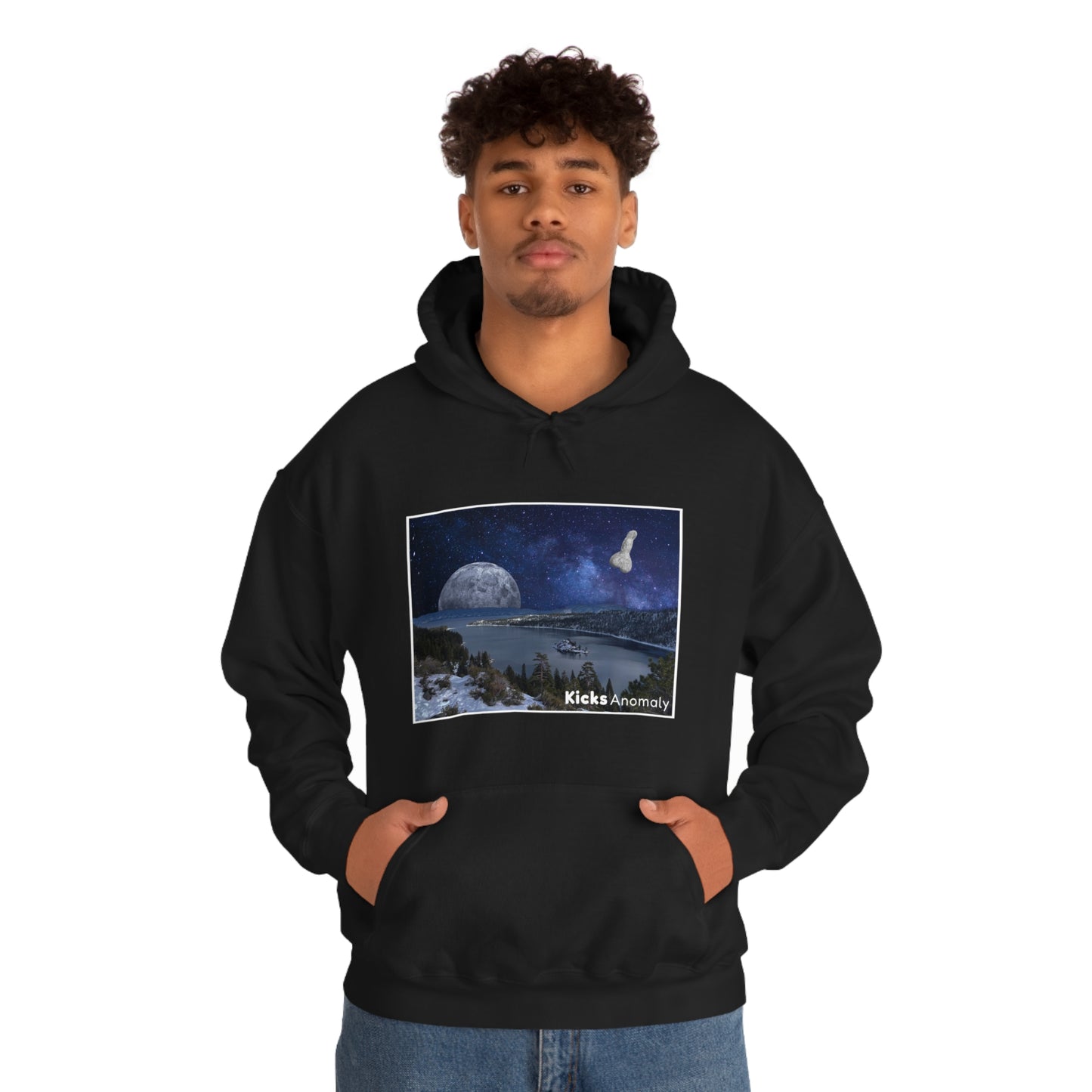 Hooded Sweatshirt - Kicks Anomaly Moon Design