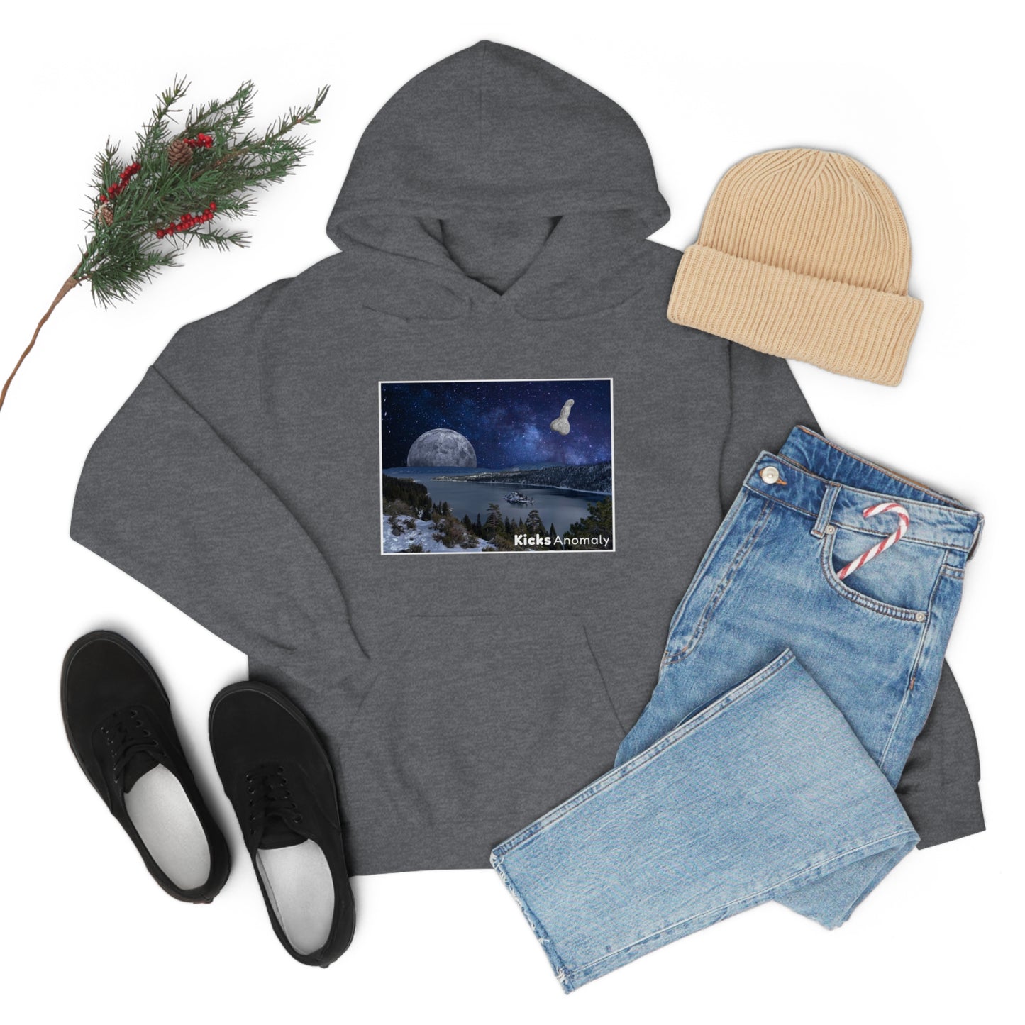 Hooded Sweatshirt - Kicks Anomaly Moon Design