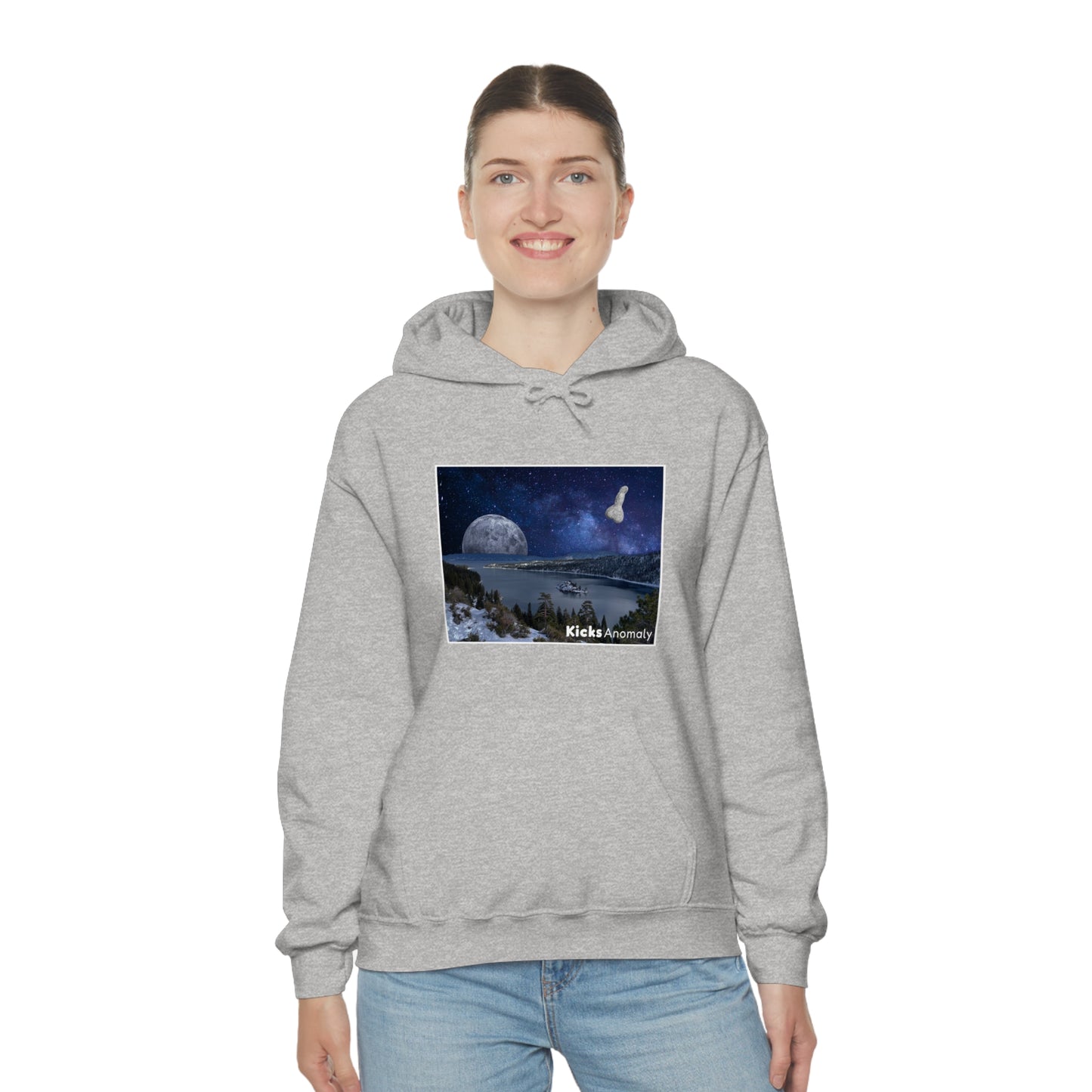 Hooded Sweatshirt - Kicks Anomaly Moon Design