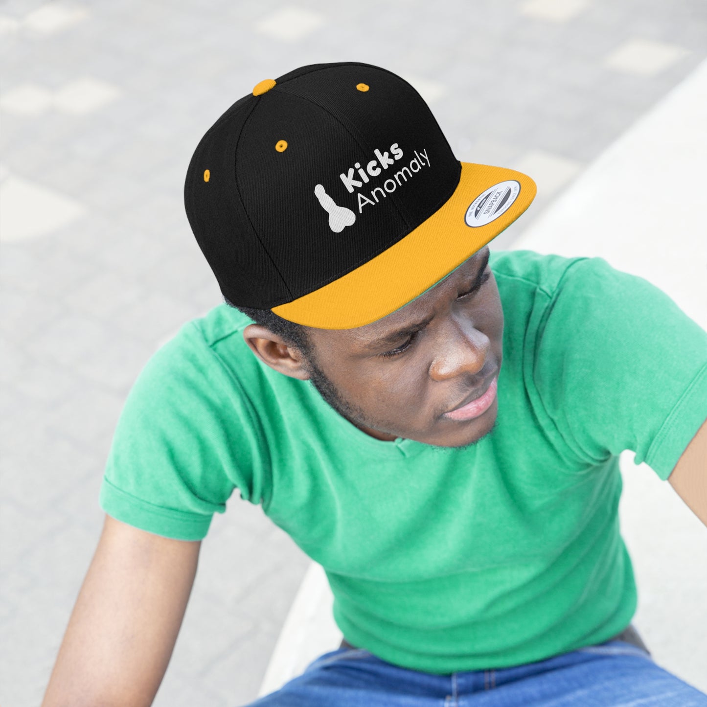 Flat Bill Hat - Kicks Anomaly Logo