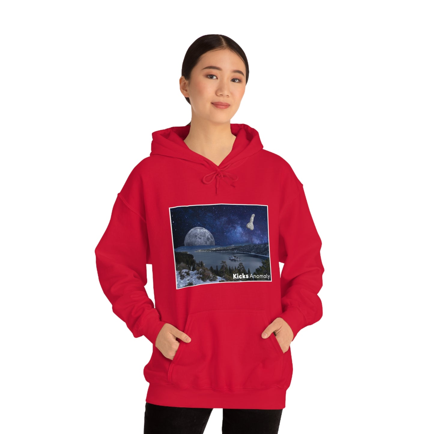 Hooded Sweatshirt - Kicks Anomaly Moon Design