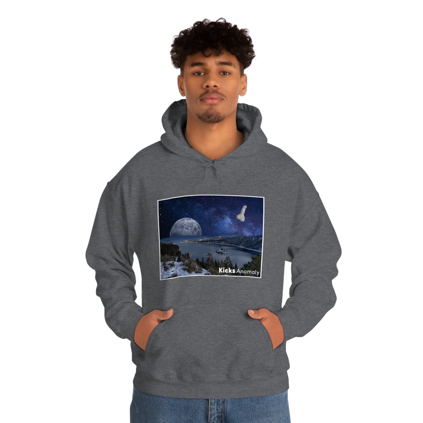 Hooded Sweatshirt - Kicks Anomaly Moon Design