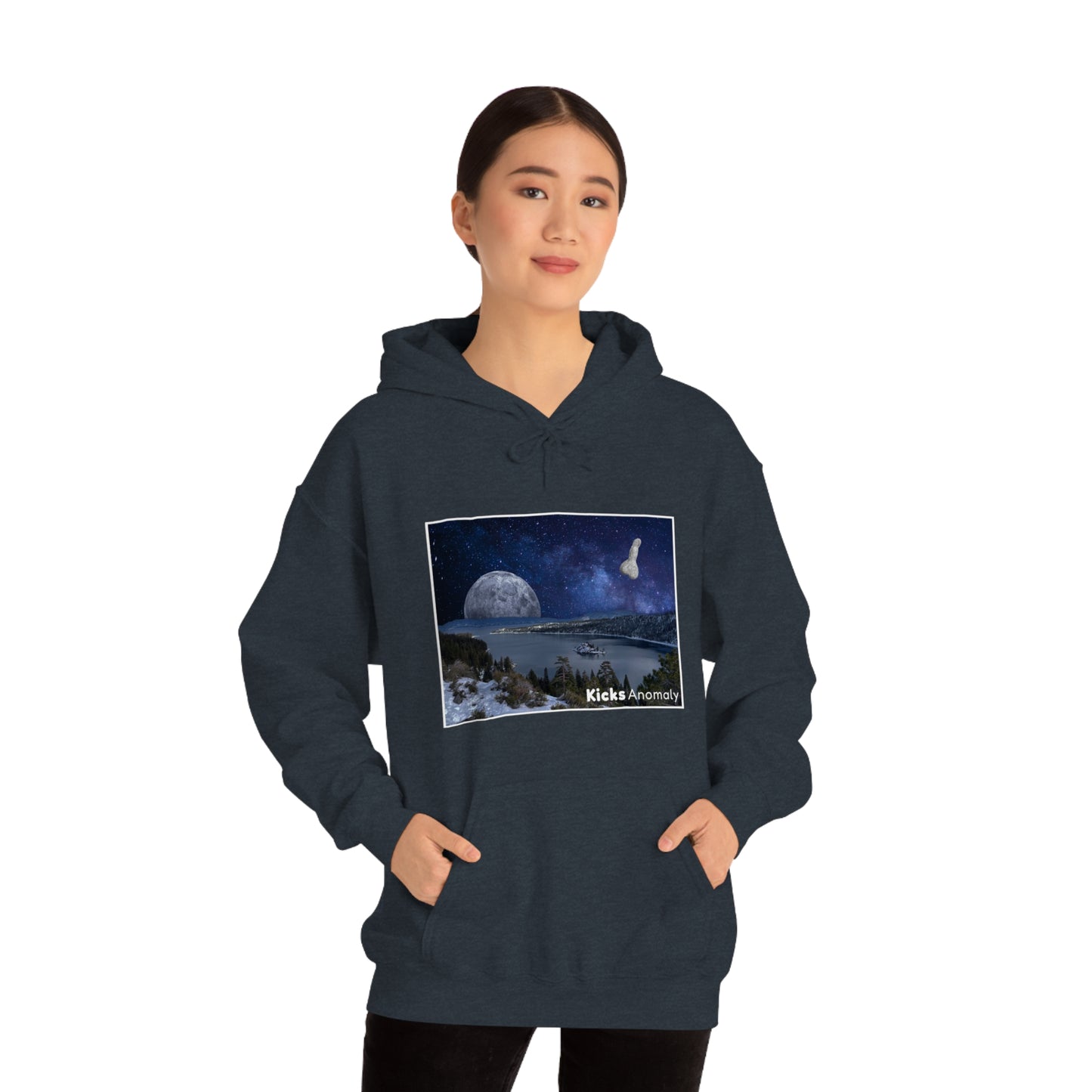 Hooded Sweatshirt - Kicks Anomaly Moon Design