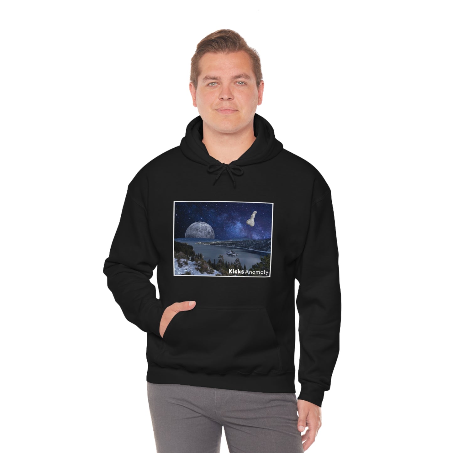 Hooded Sweatshirt - Kicks Anomaly Moon Design