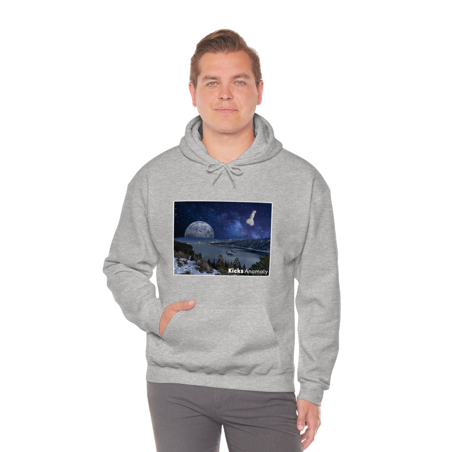 Hooded Sweatshirt - Kicks Anomaly Moon Design