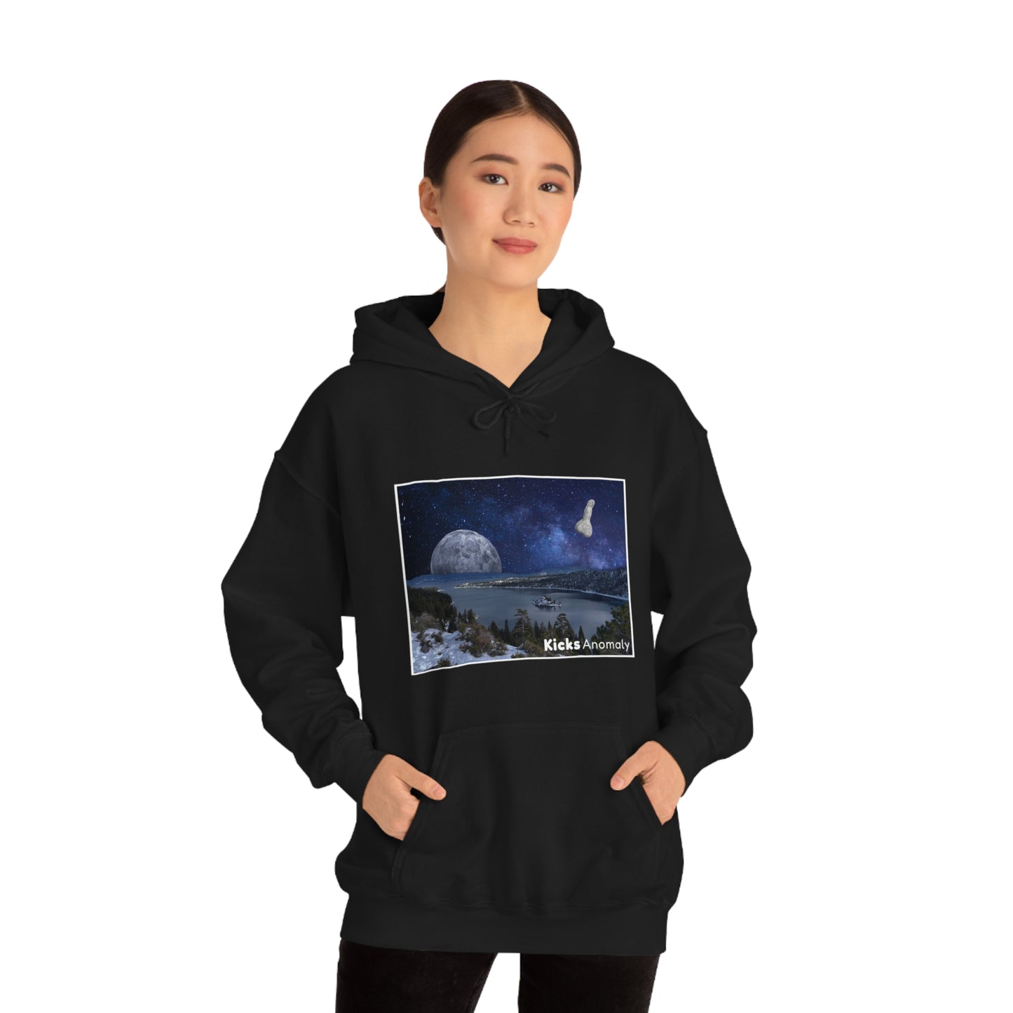 Hooded Sweatshirt - Kicks Anomaly Moon Design