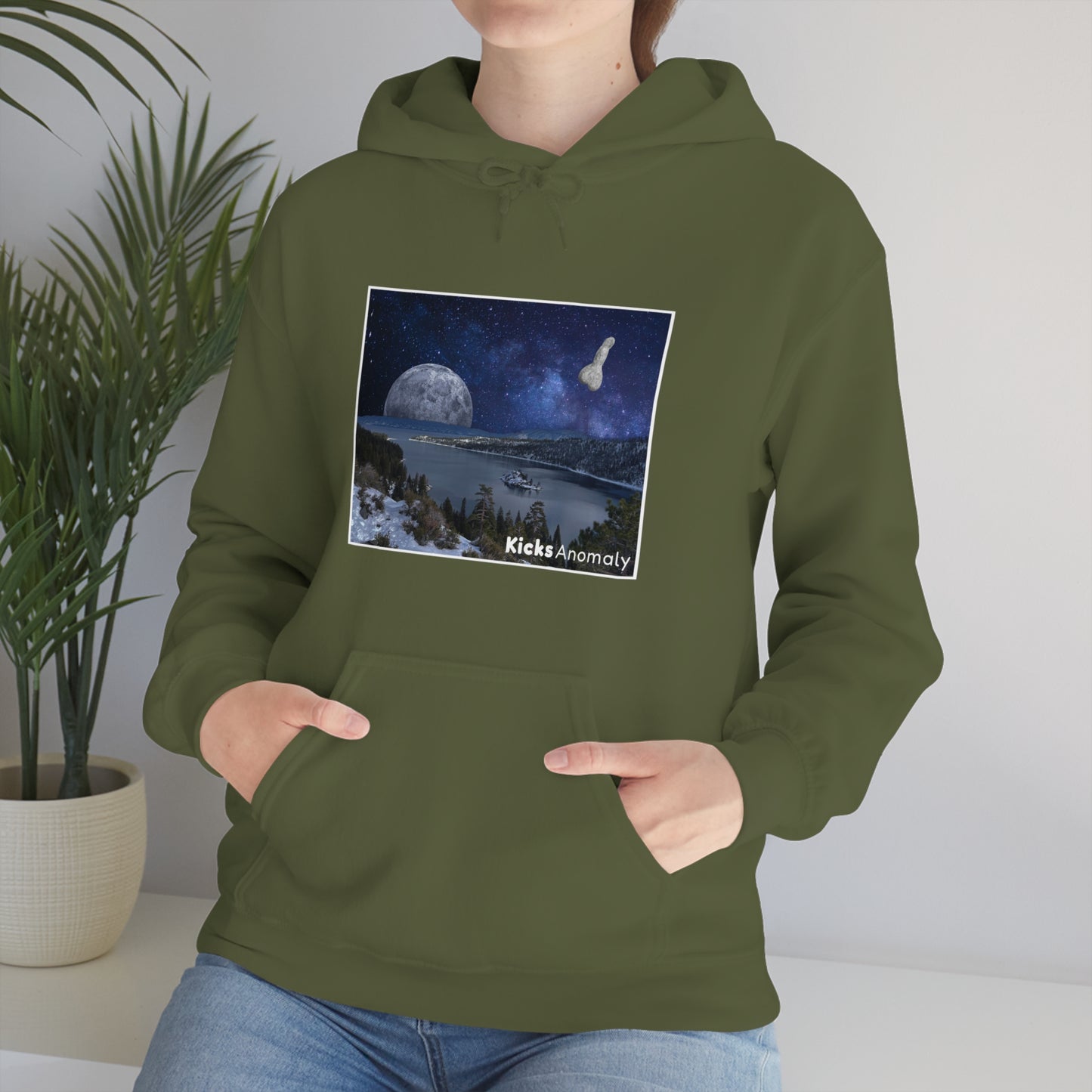 Hooded Sweatshirt - Kicks Anomaly Moon Design